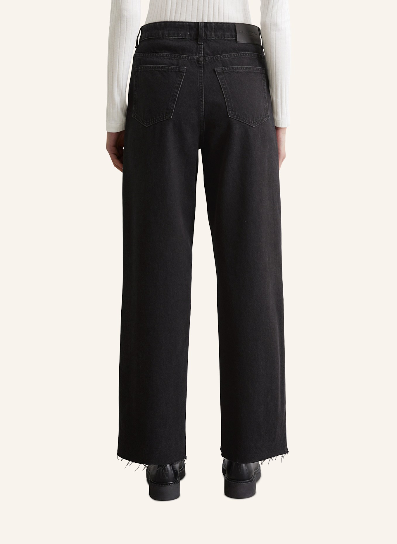 Marc O'Polo Wide Leg Jeans, Farbe: SCHWARZ (Bild 2)