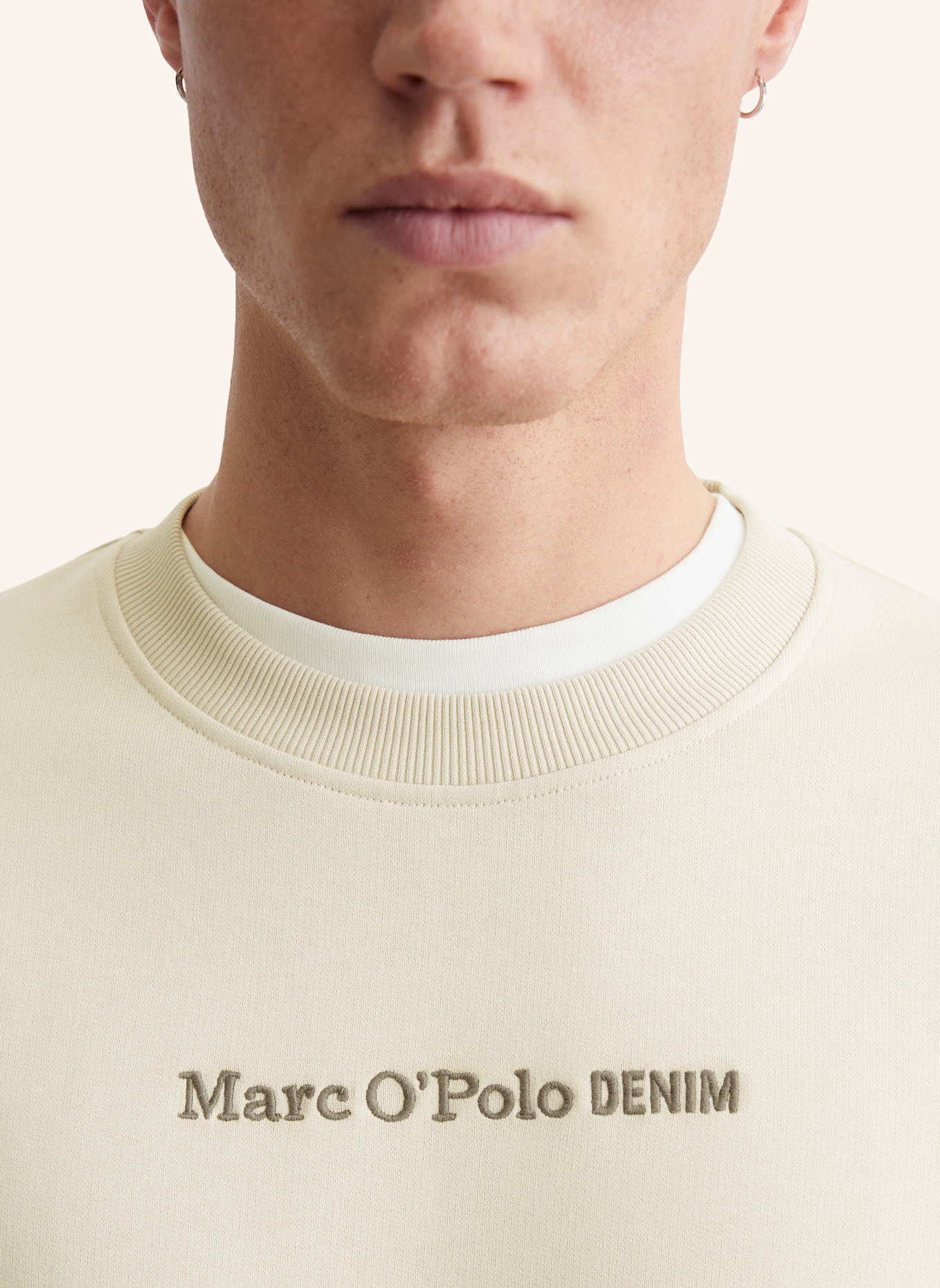 Marc O'Polo DENIM Sweatshirt, Farbe: WEISS (Bild 3)