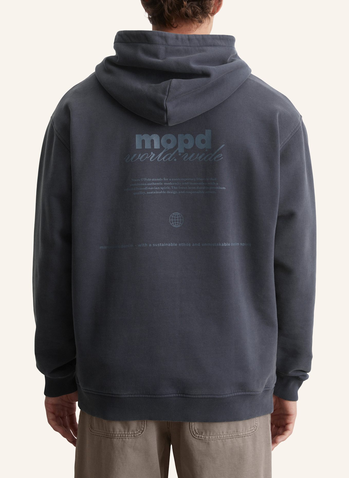 Marc O'Polo DENIM Hoodie, Farbe: BLAU (Bild 2)