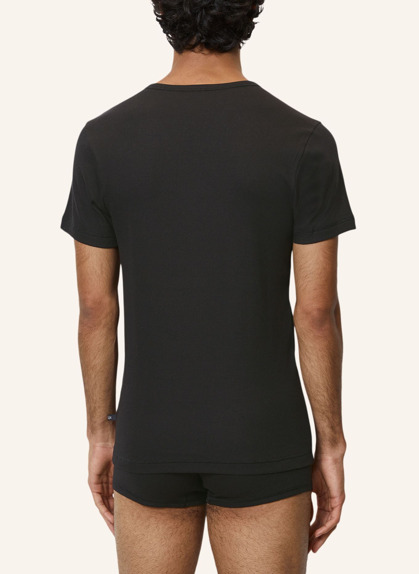 Marc O'Polo 2er-Pack Lounge-Shirts: SCHWARZ