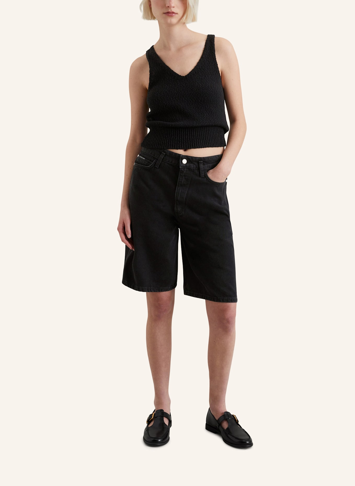 Marc O'Polo DENIM Stricktop: SCHWARZ