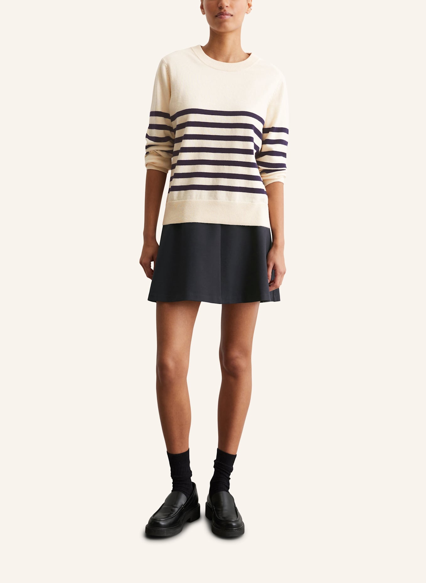 Marc O'Polo DENIM Strickpullover: WEISS