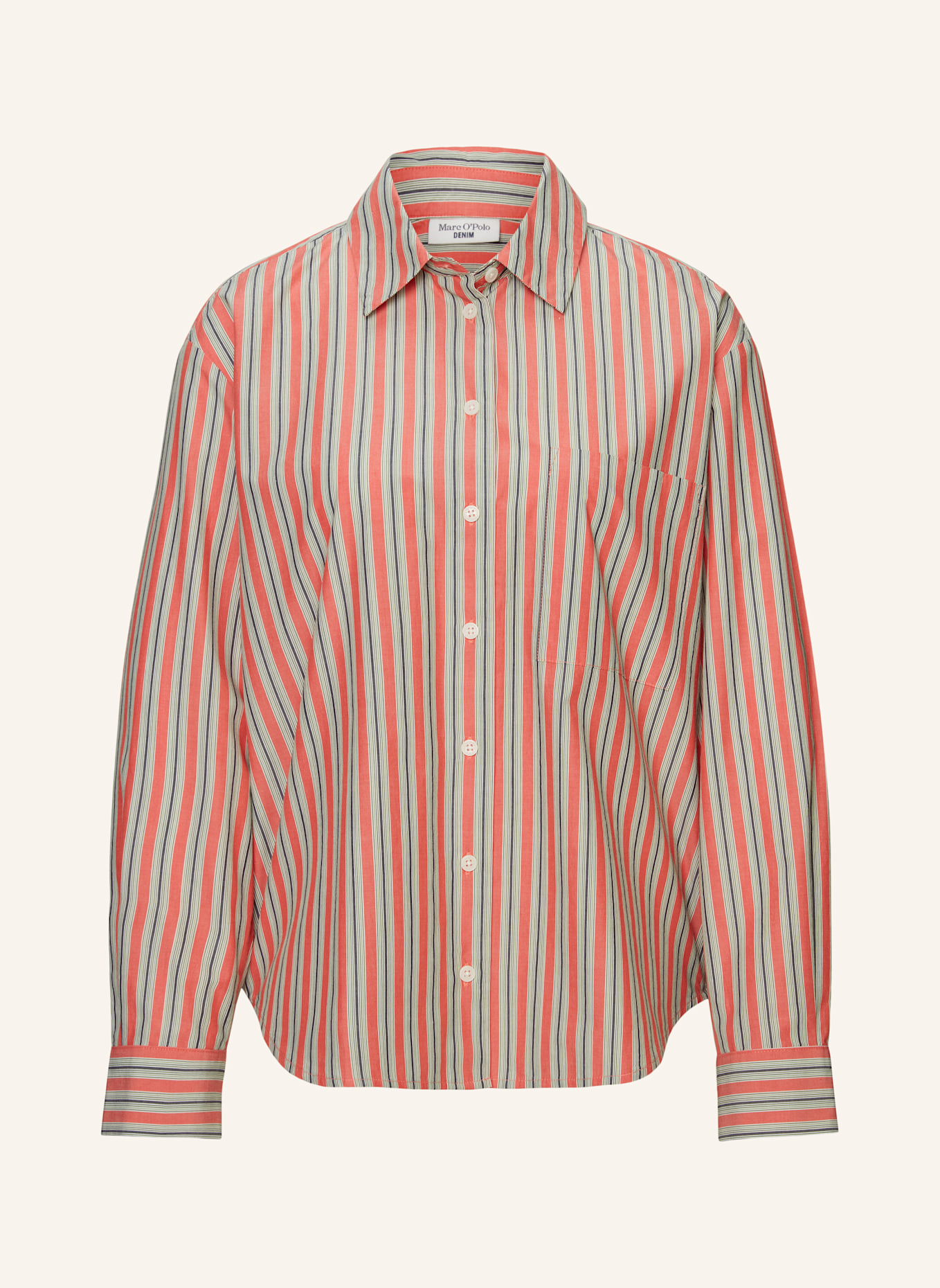 Marc O'Polo DENIM Streifenbluse: ROT