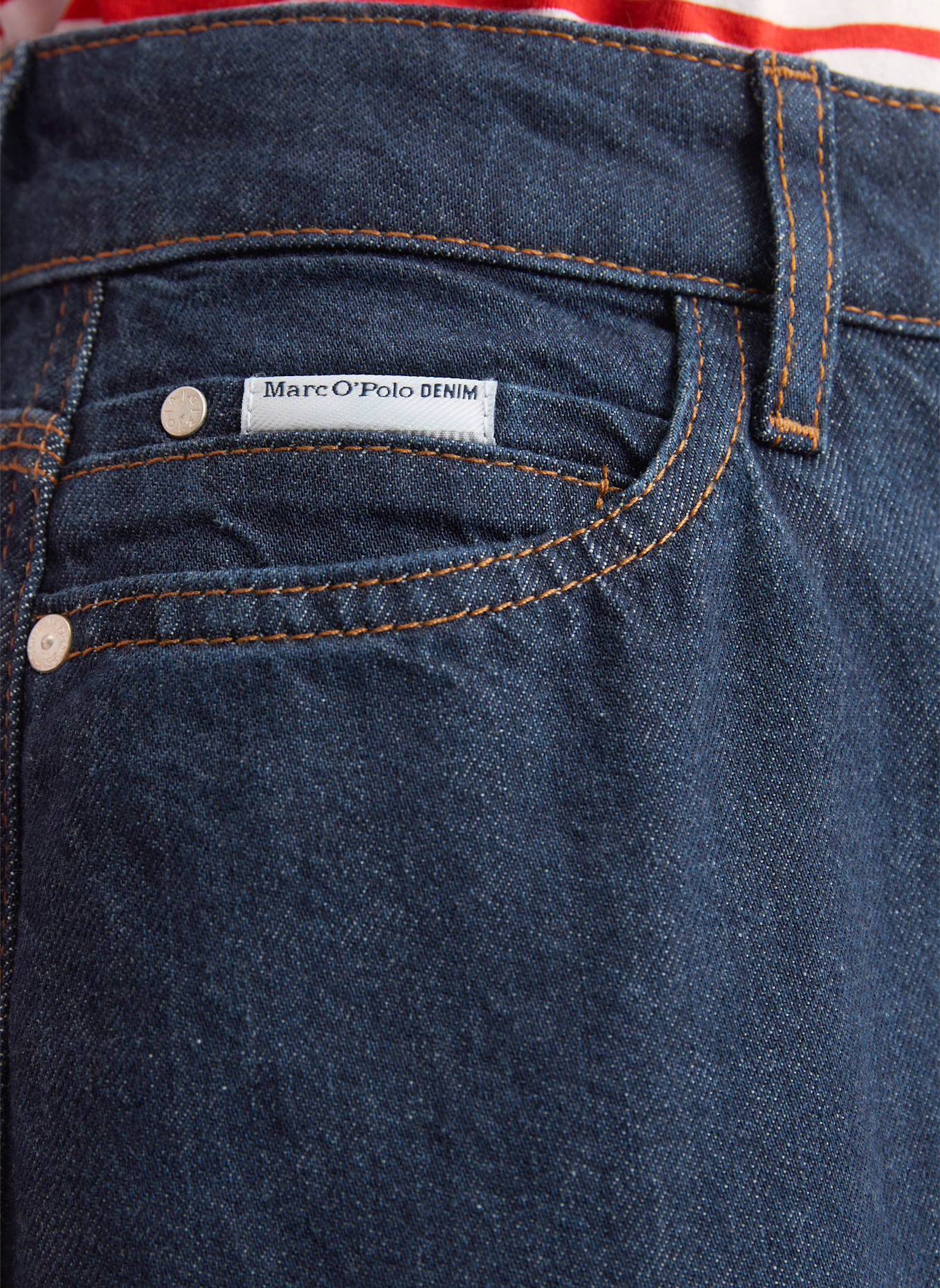 Marc O'Polo DENIM Maxi-Jeansrock: BLAU