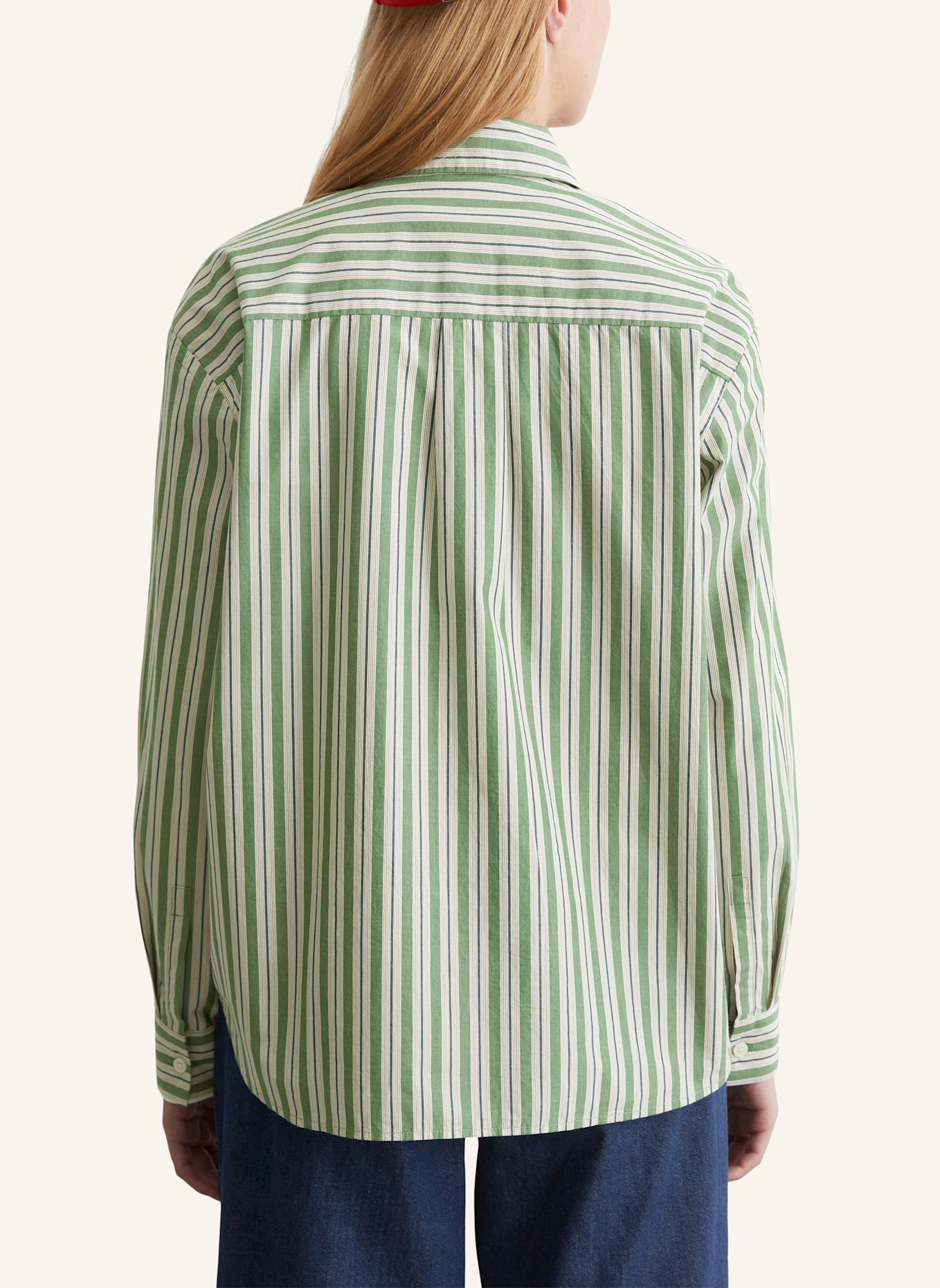 Marc O'Polo DENIM Streifenbluse: GRÜN