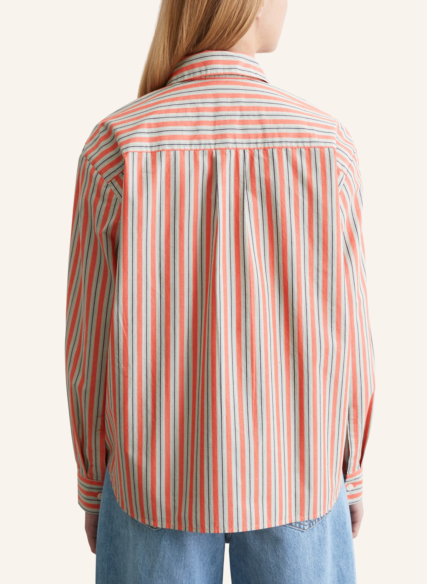 Marc O'Polo DENIM Streifenbluse: ROT