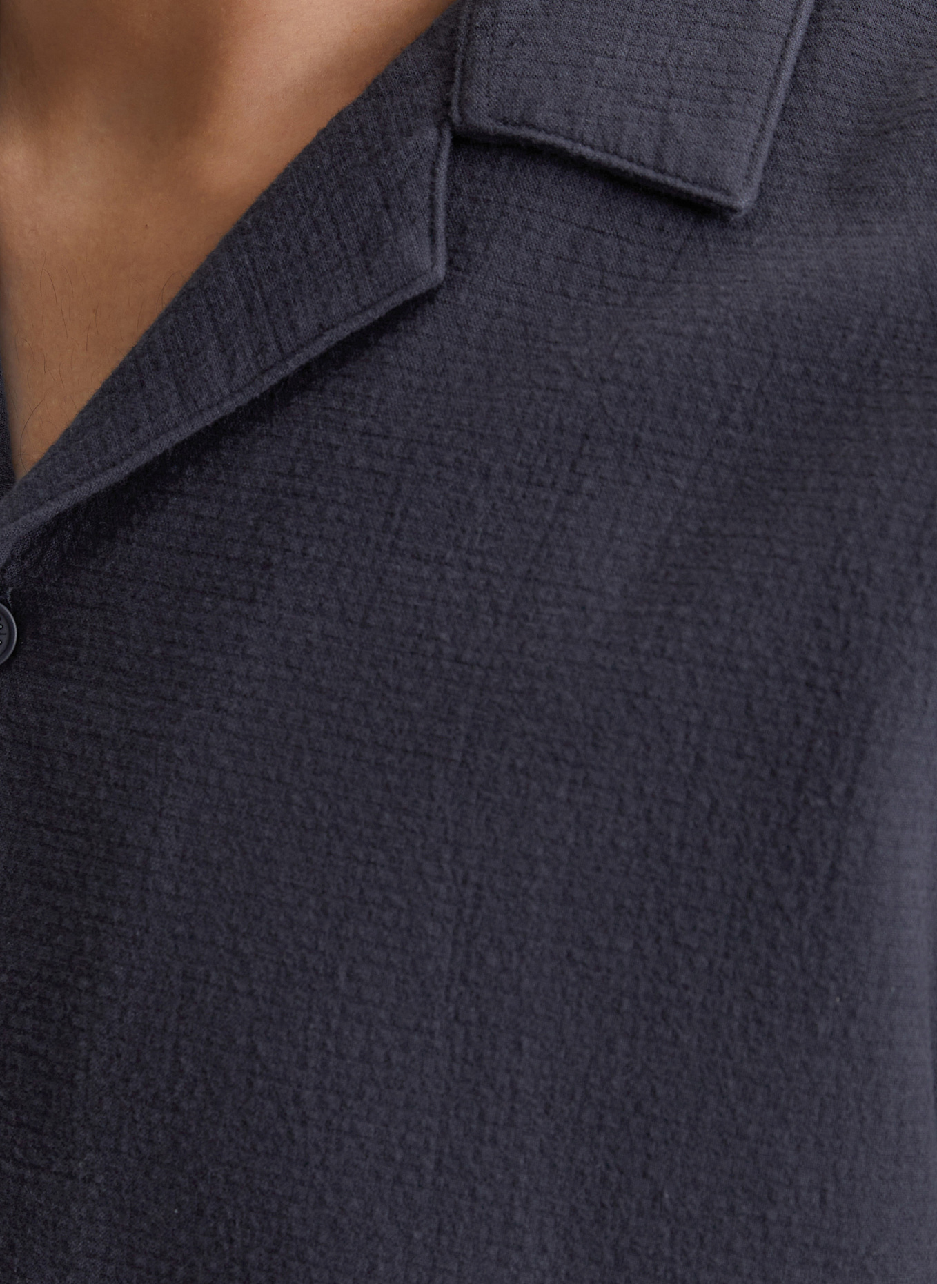 Marc O'Polo DENIM Kurzarm-Hemd: DUNKELBLAU