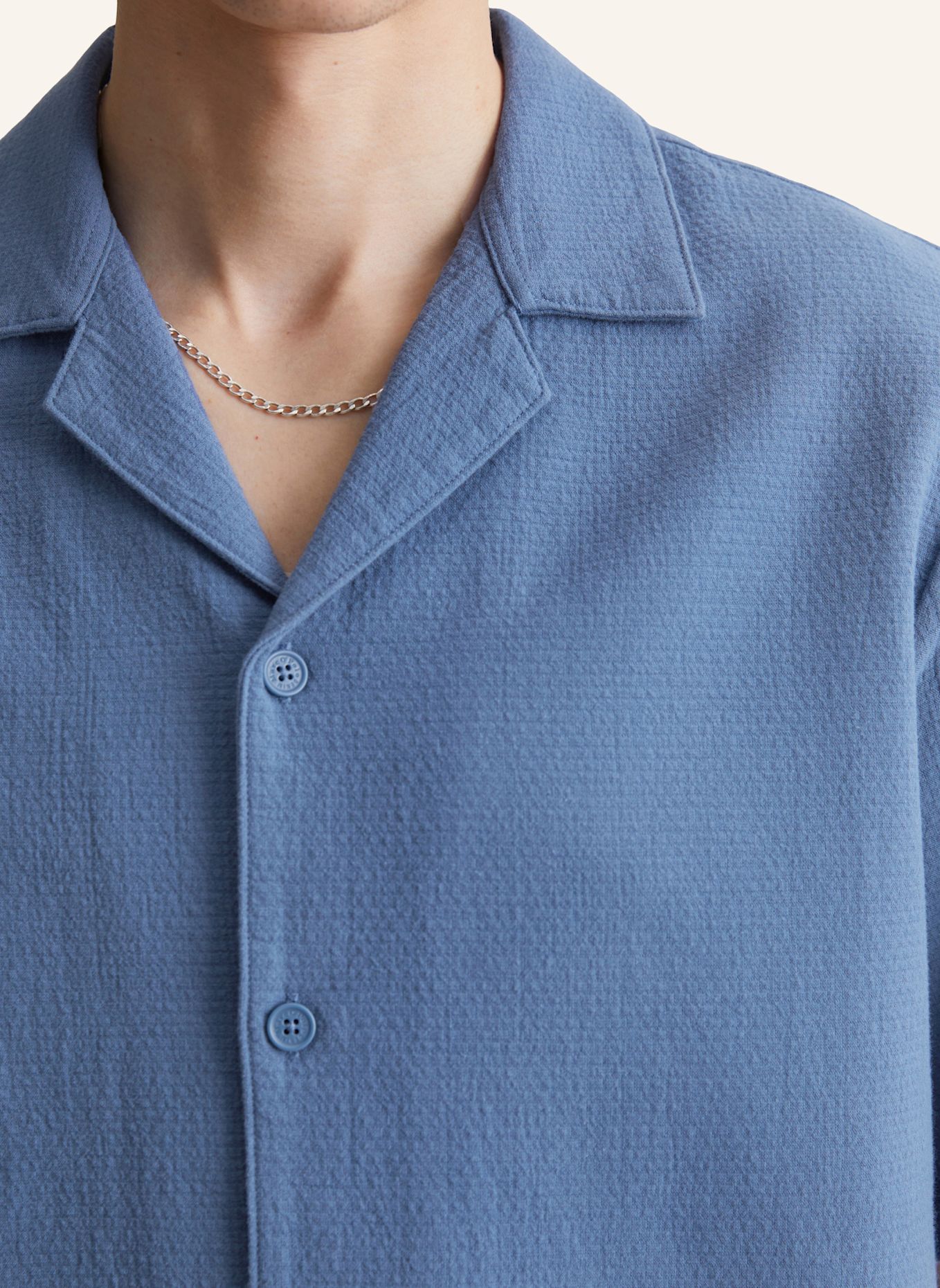 Marc O'Polo DENIM Kurzarm-Hemd: BLAU