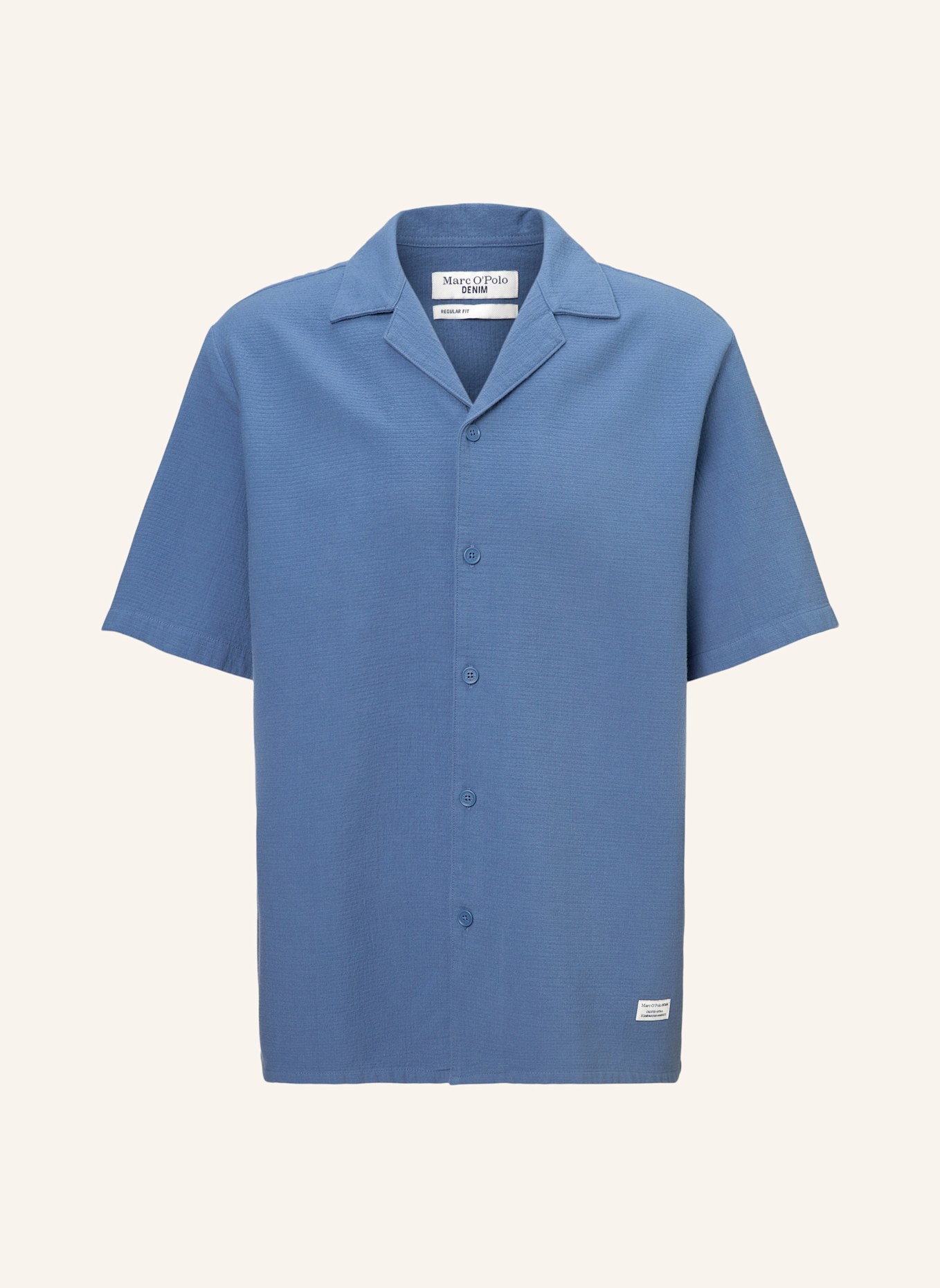Marc O'Polo DENIM Kurzarm-Hemd: BLAU