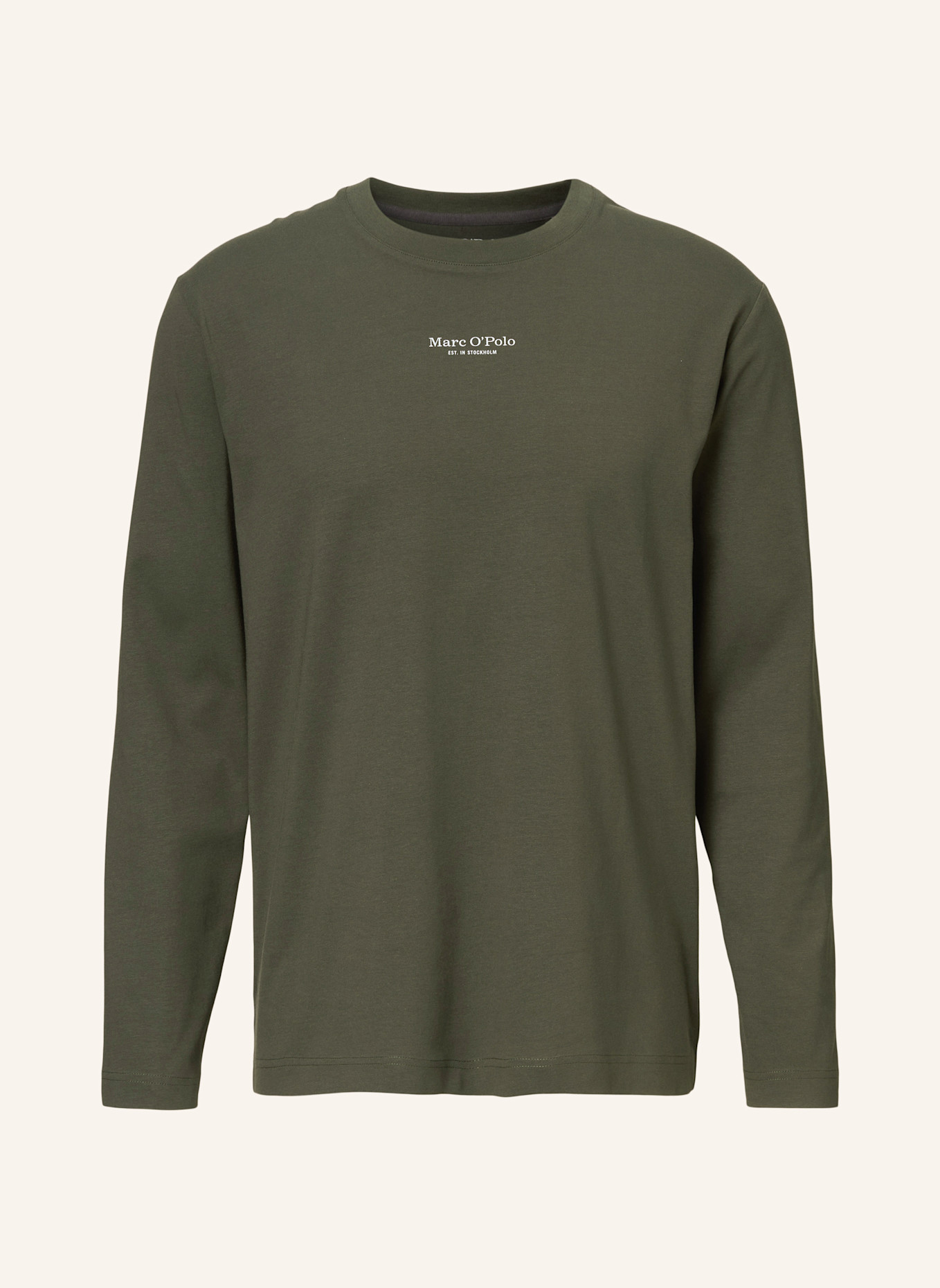 Marc O'Polo Langarm-Shirt: DUNKELGRÜN