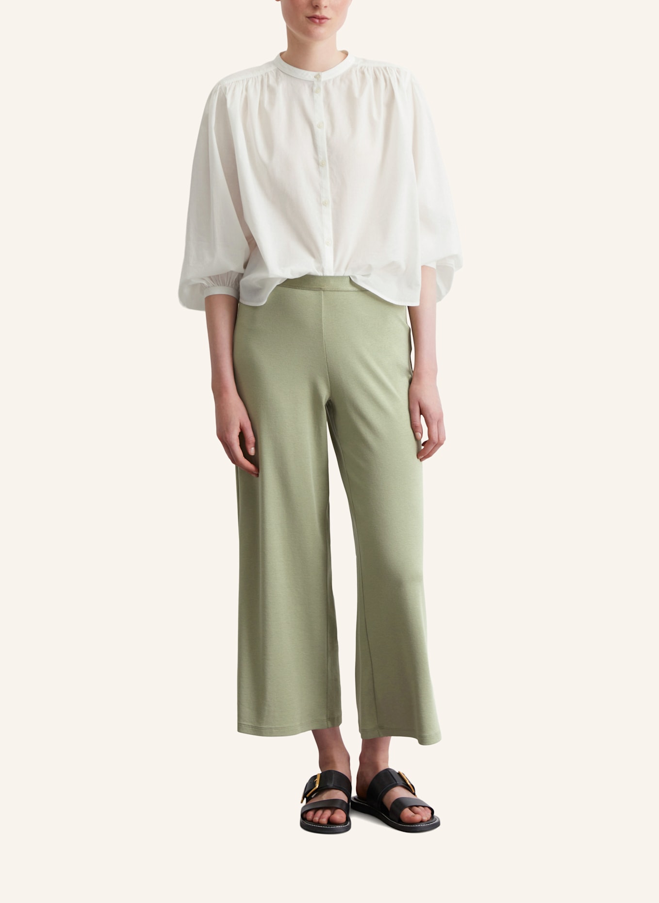 Marc O'Polo Jerseyhose: HELLGRÜN