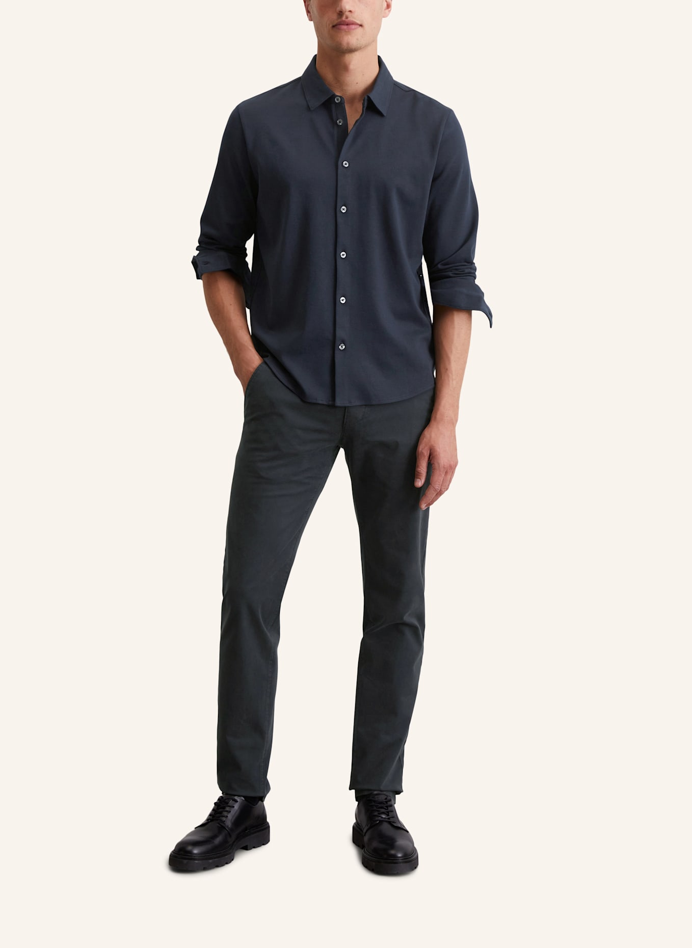 Marc O'Polo Jerseyshirt: DUNKELBLAU