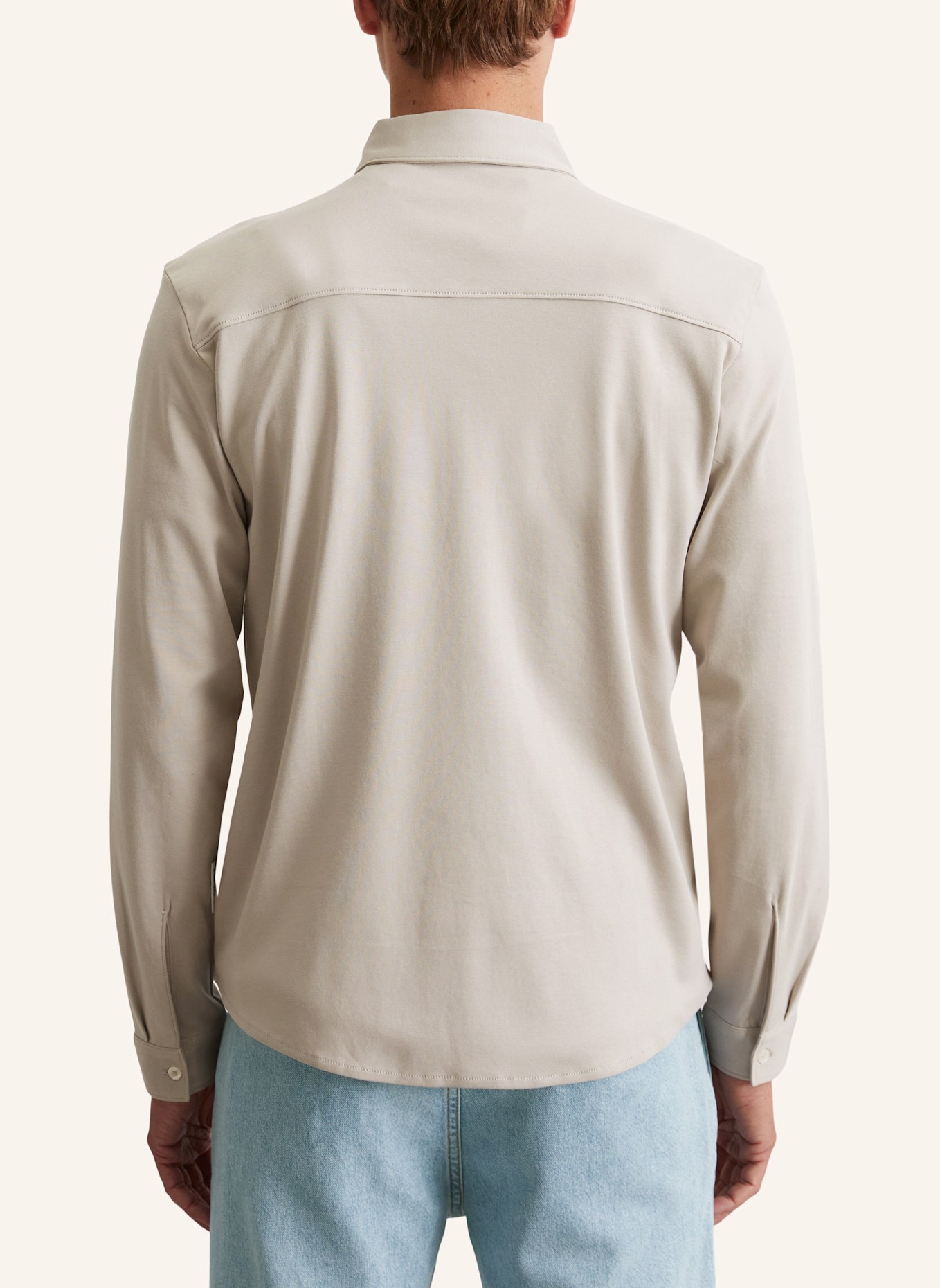 Marc O'Polo Jerseyshirt: HELLGRAU