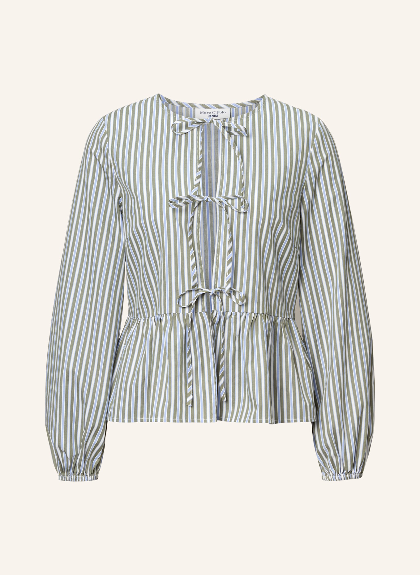 Marc O'Polo DENIM Streifenbluse: GRÜN