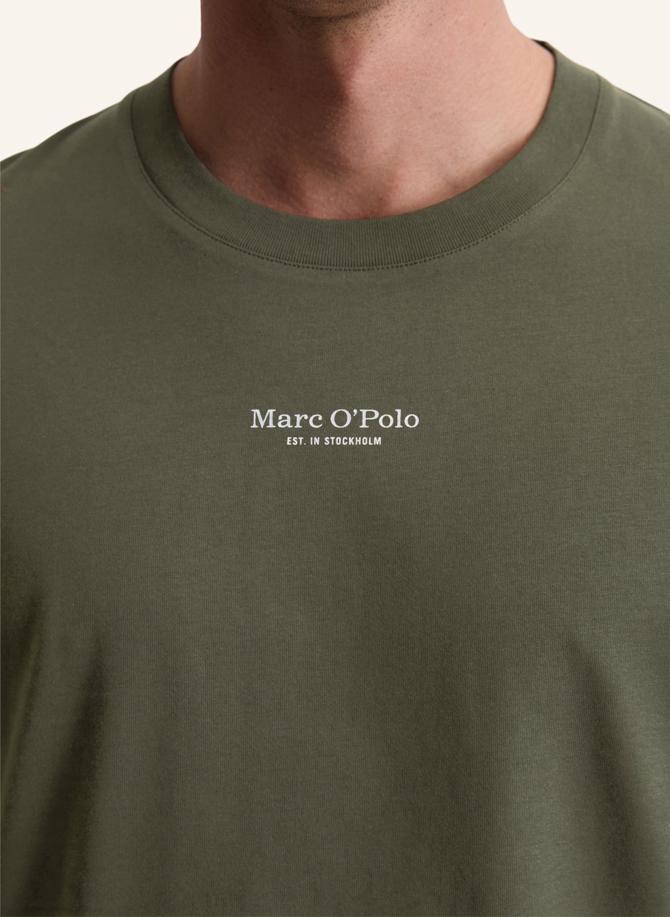 Marc O'Polo Langarm-Shirt: DUNKELGRÜN