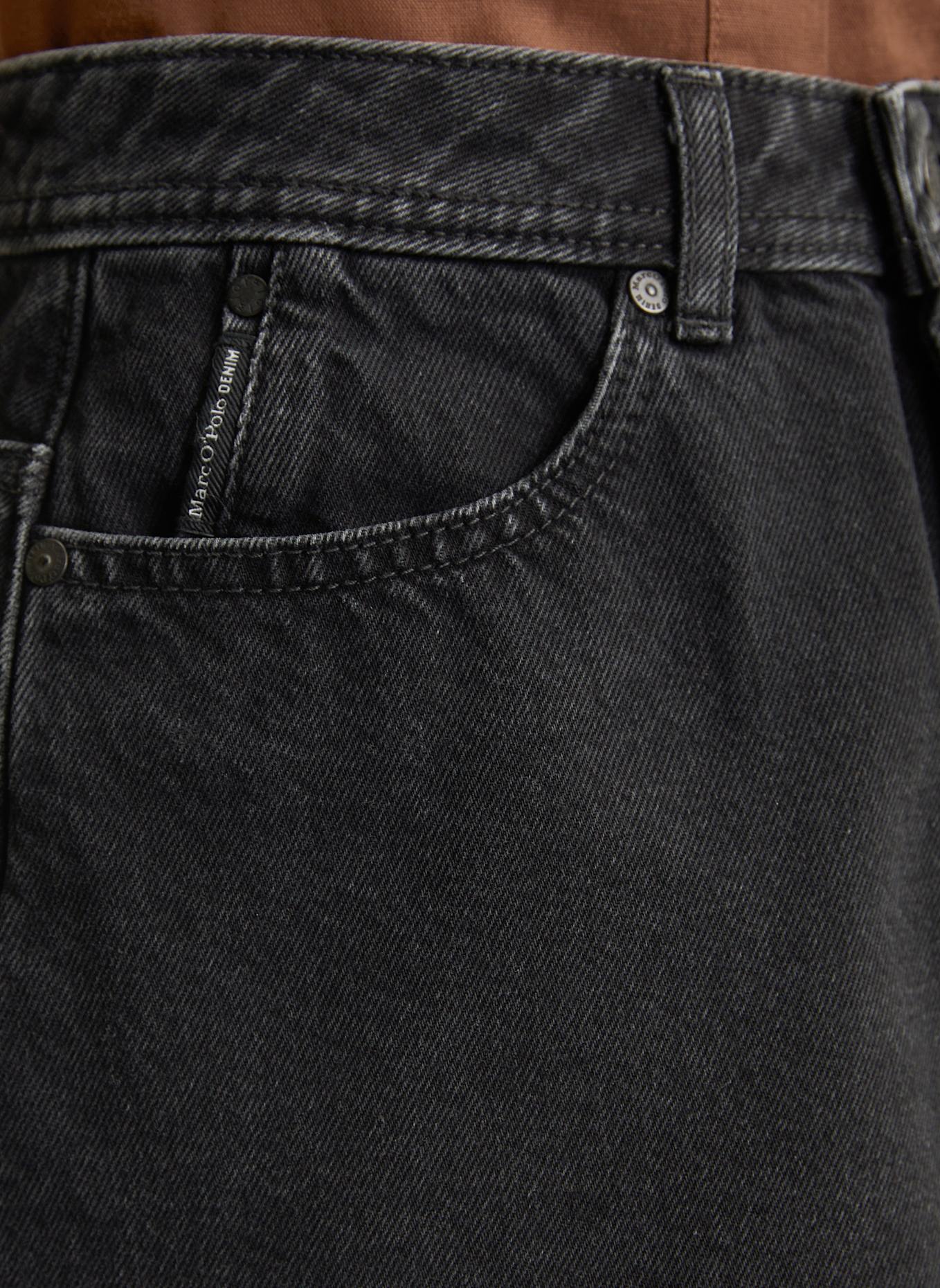 Marc O'Polo DENIM Jeansrock: SCHWARZ