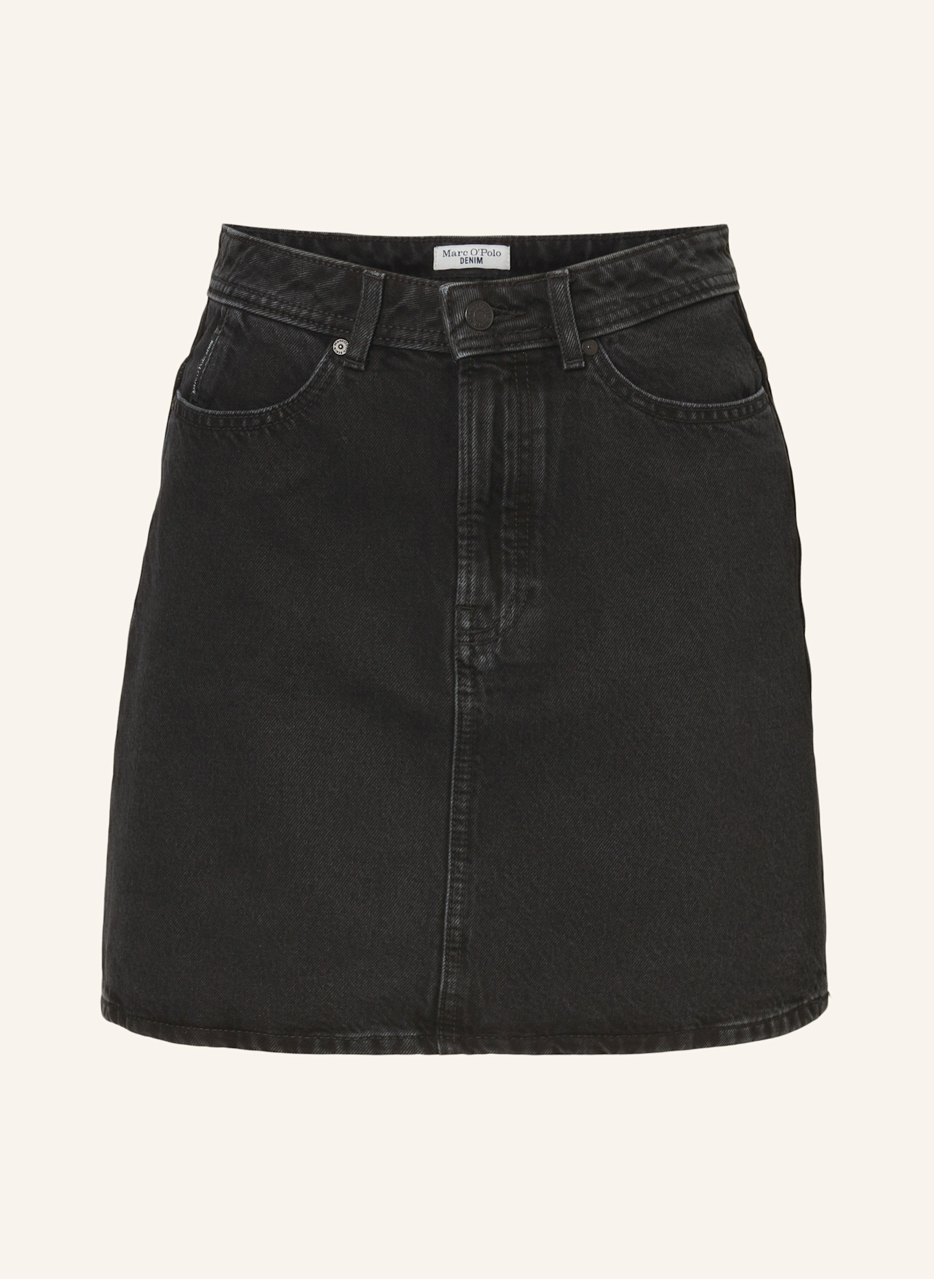 Marc O'Polo DENIM Jeansrock: SCHWARZ