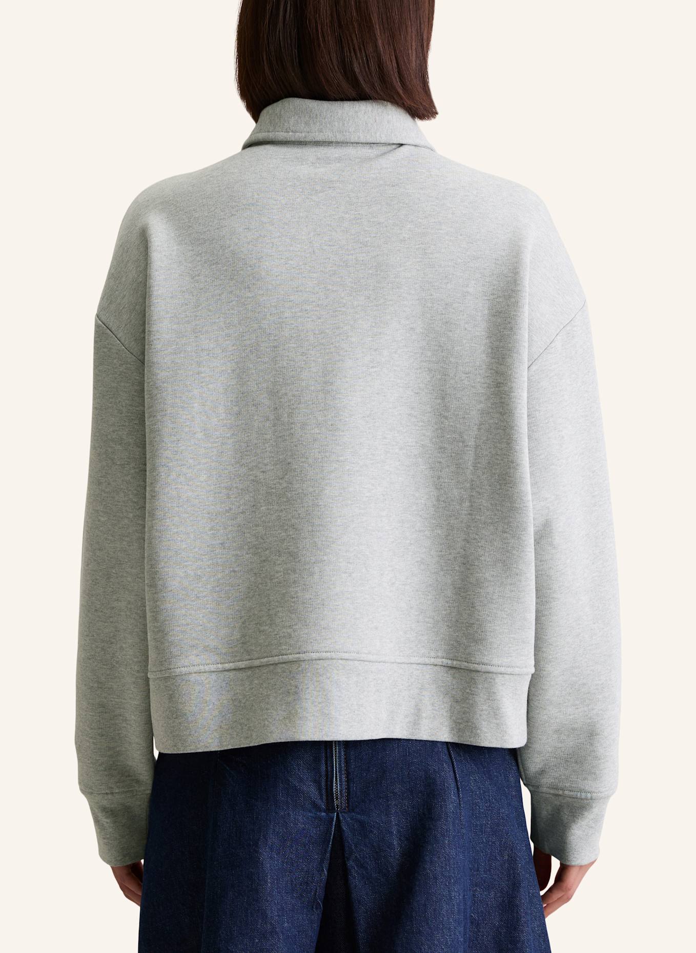 Marc O'Polo DENIM Polo-Sweatshirt: HELLGRAU