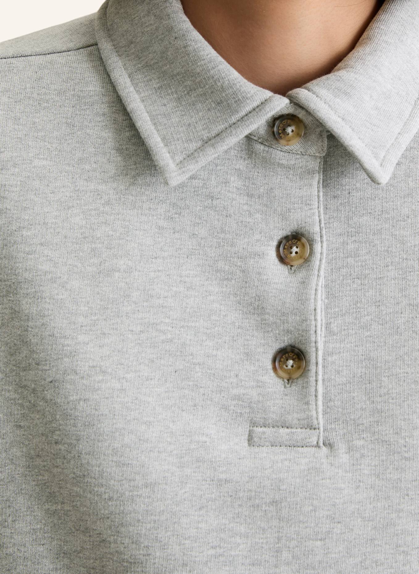 Marc O'Polo DENIM Polo-Sweatshirt: HELLGRAU