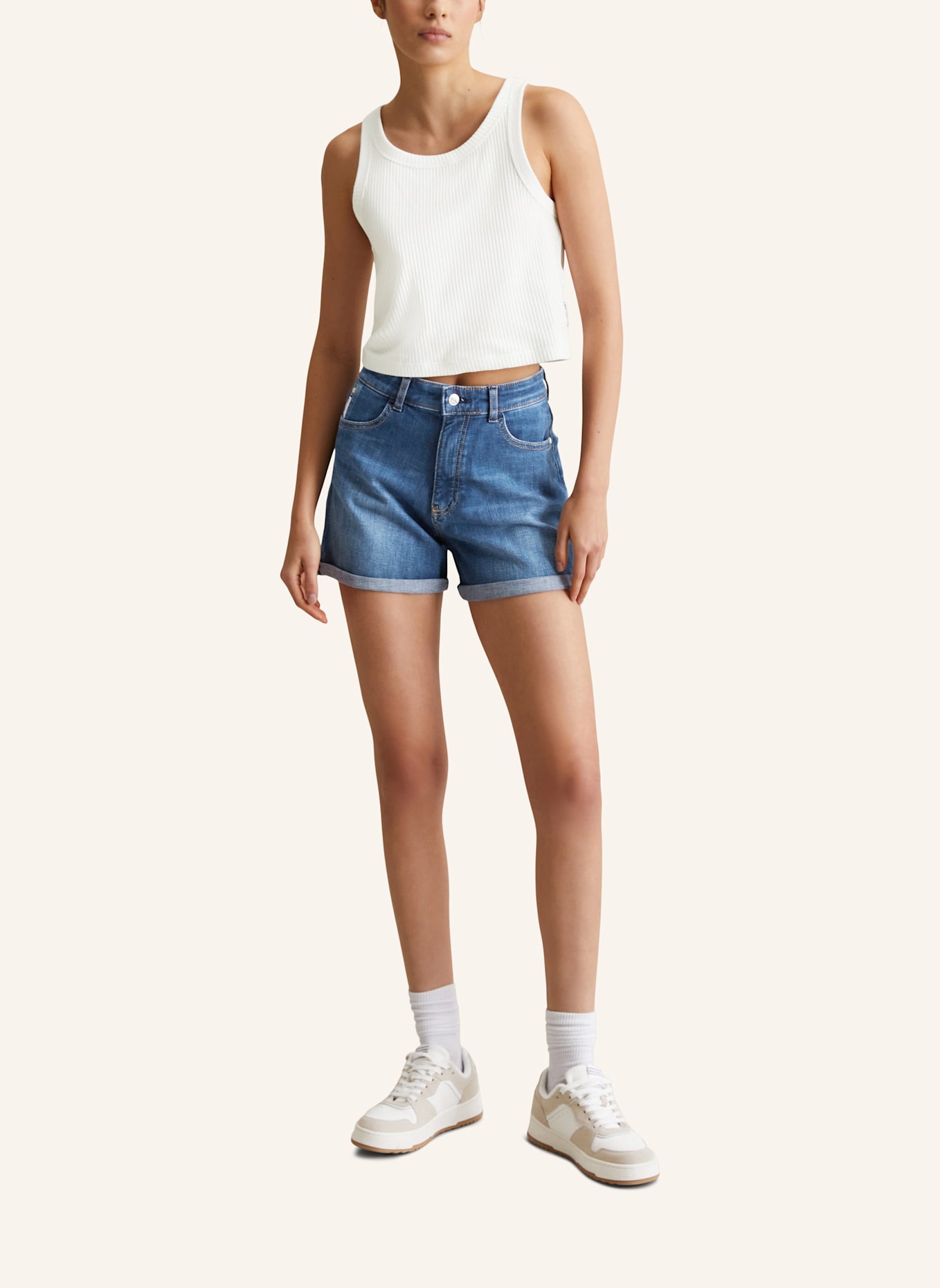 Marc O'Polo DENIM Jeansshorts: BLAU