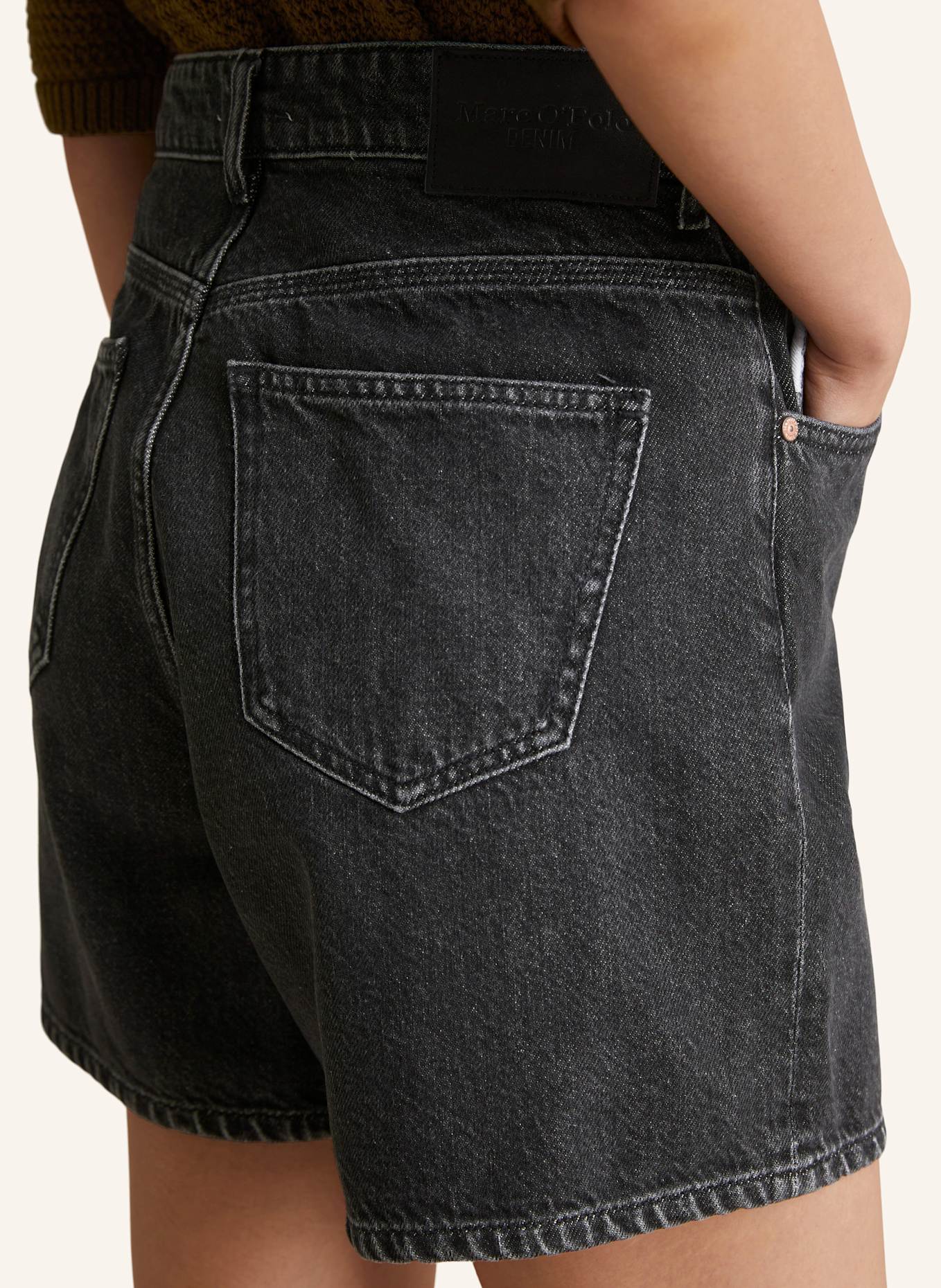 Marc O'Polo DENIM Jeansshorts: GRAU