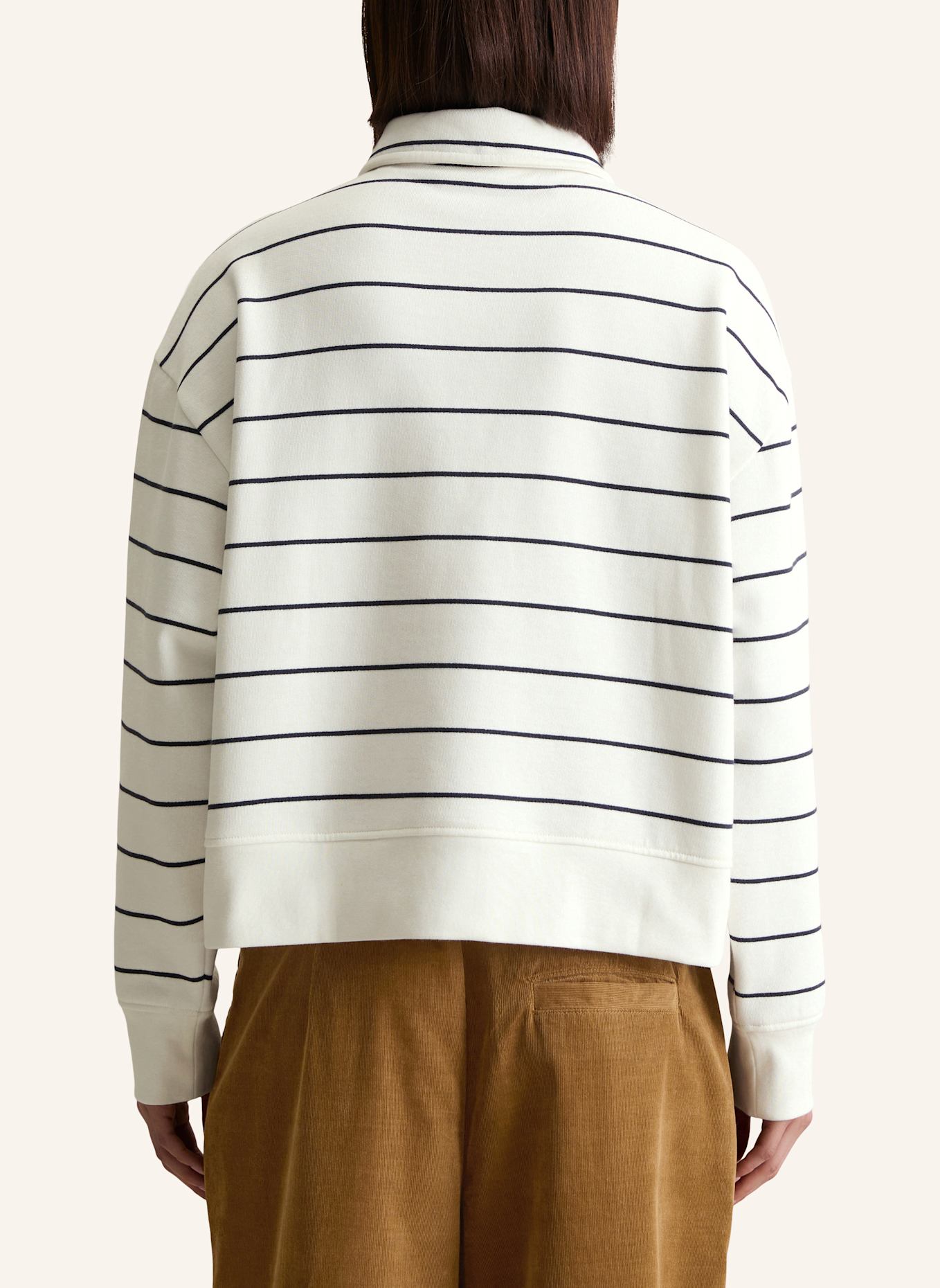 Marc O'Polo DENIM Polo-Sweatshirt: ECRU