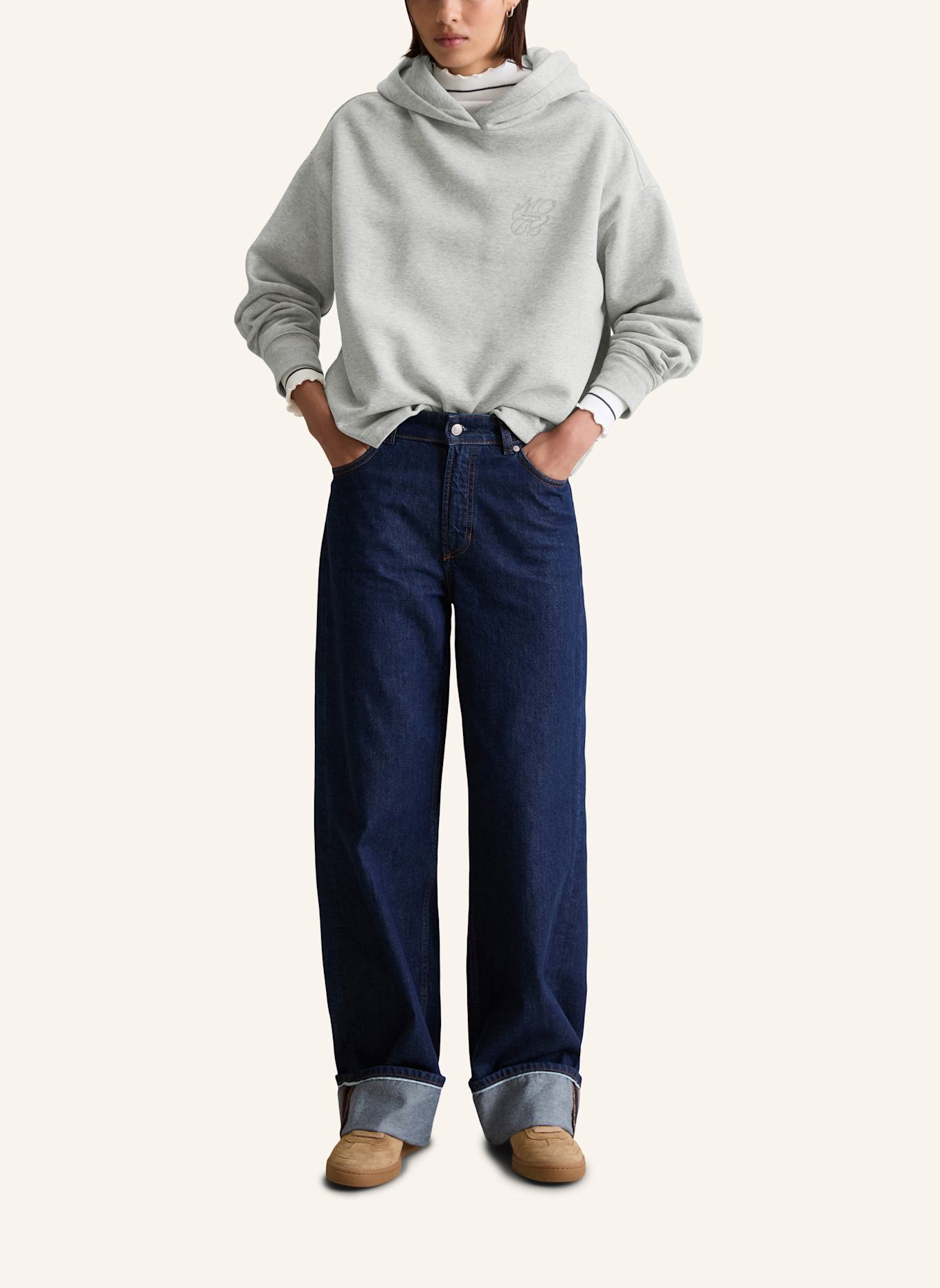 Marc O'Polo DENIM Hoodie: HELLGRAU