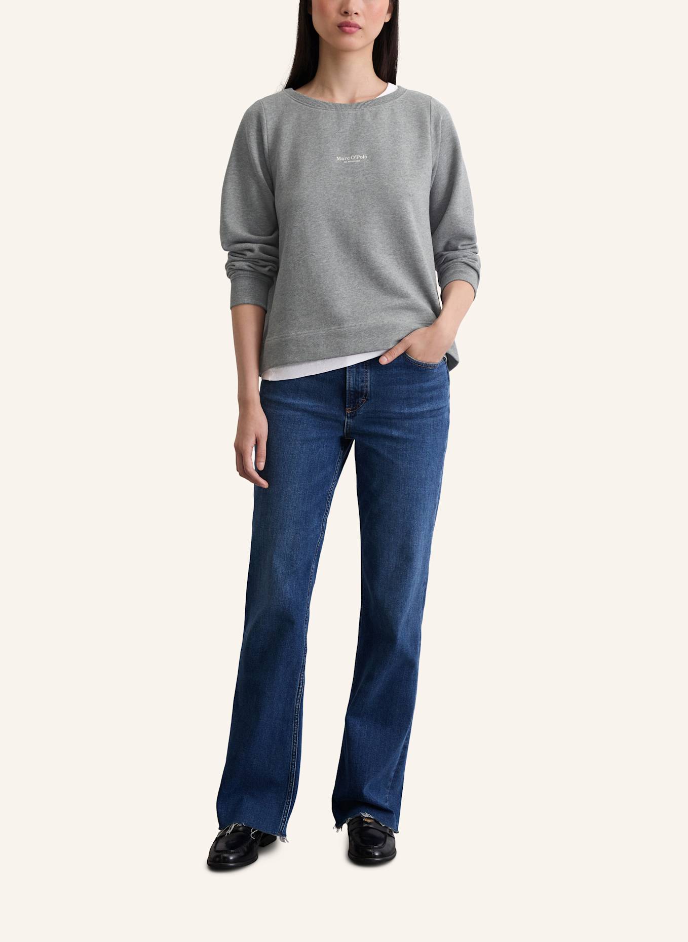 Marc O'Polo Sweatshirt: HELLGRAU