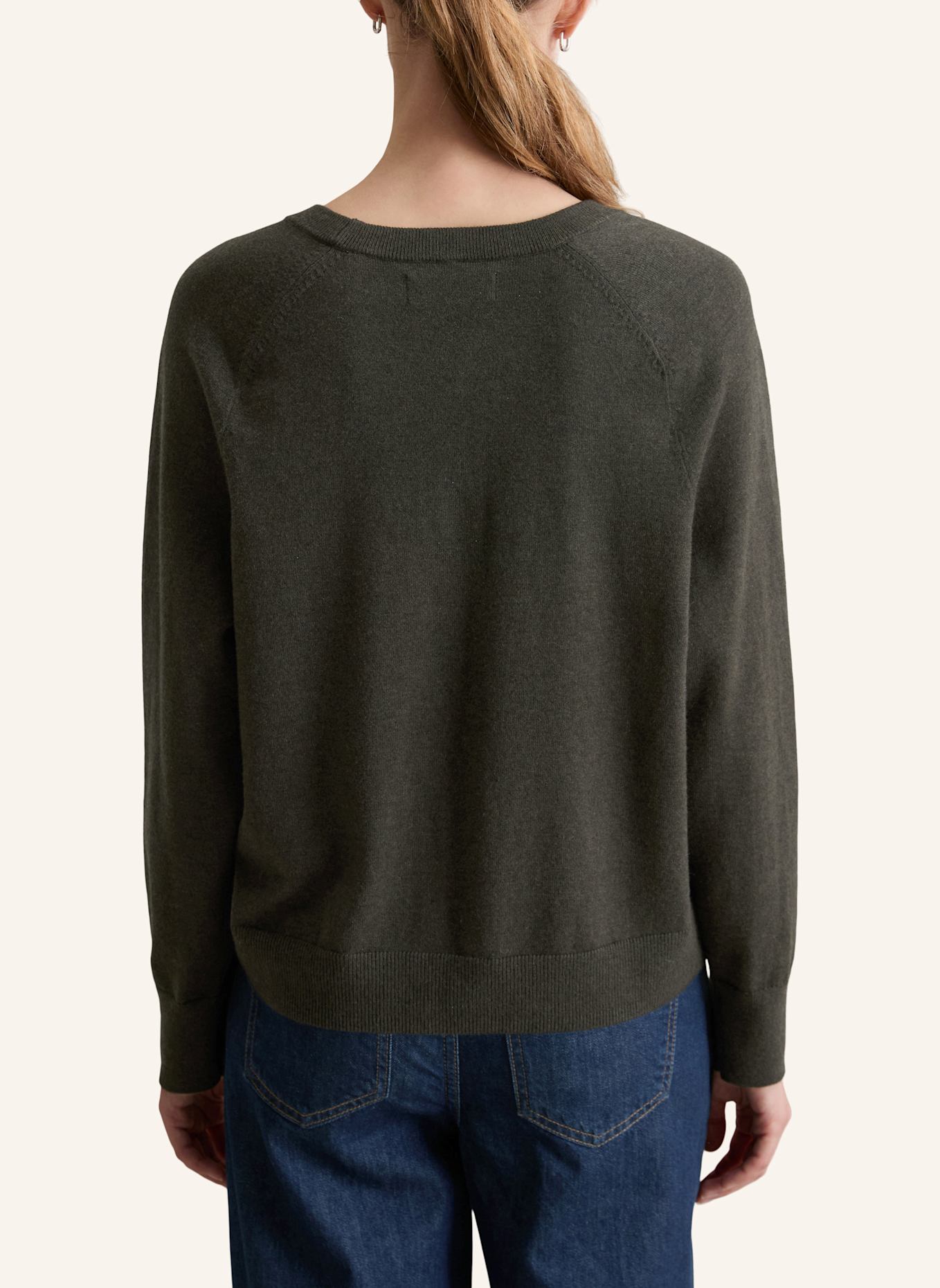 Marc O'Polo DENIM Strickpullover: DUNKELGRÜN