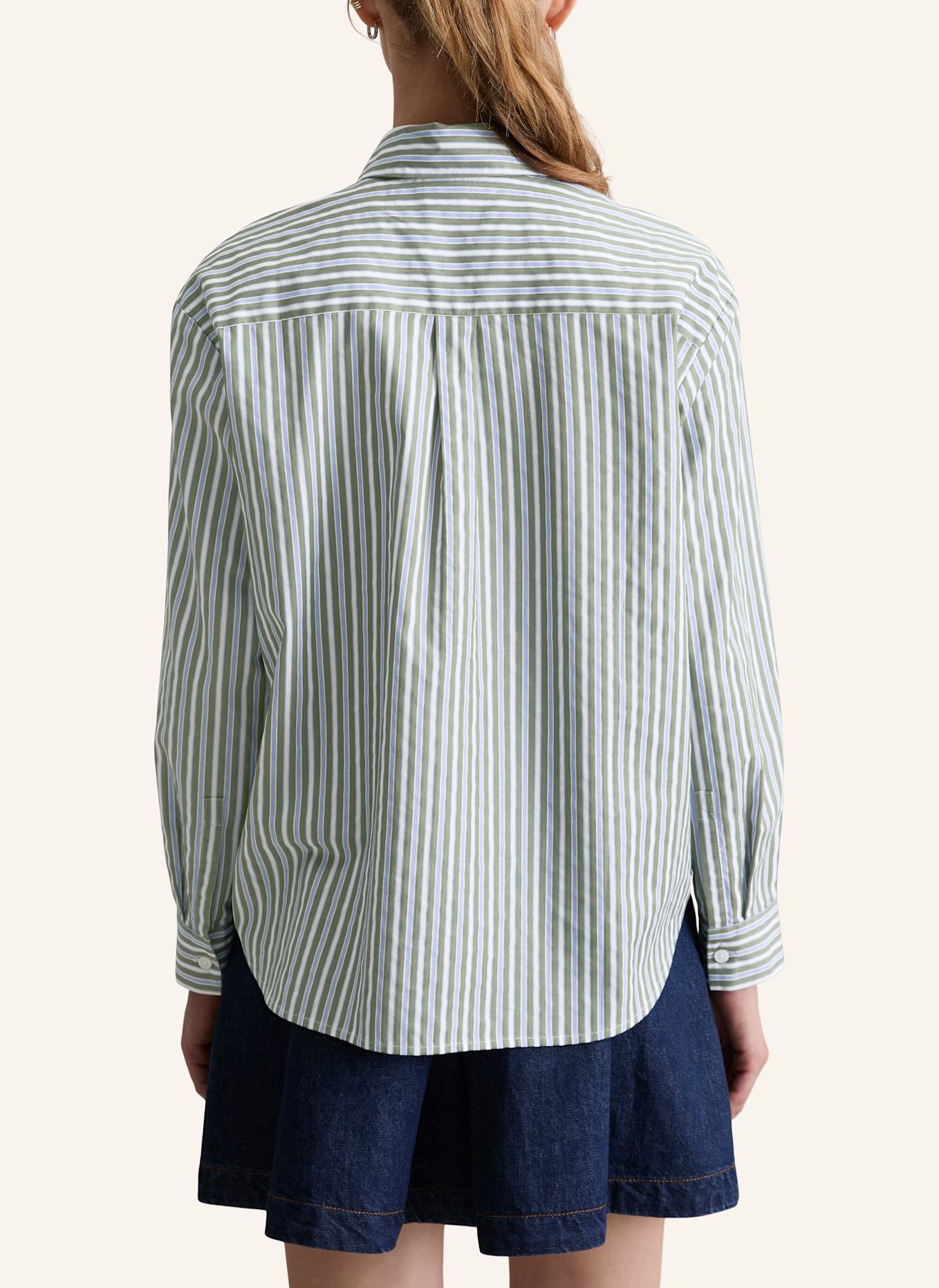 Marc O'Polo DENIM Streifenbluse: GRÜN