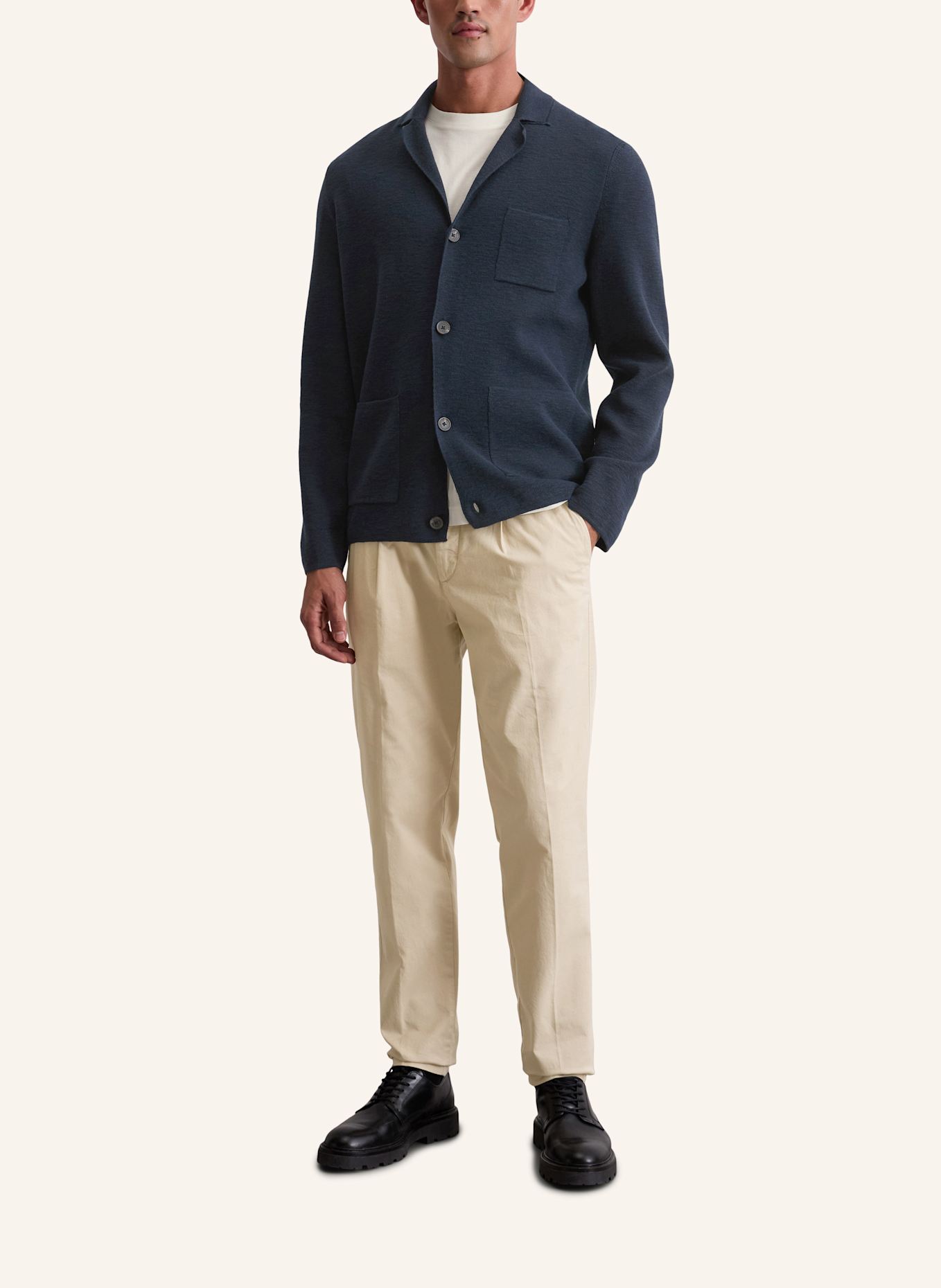 Marc O'Polo Strick-Sakko: DUNKELBLAU