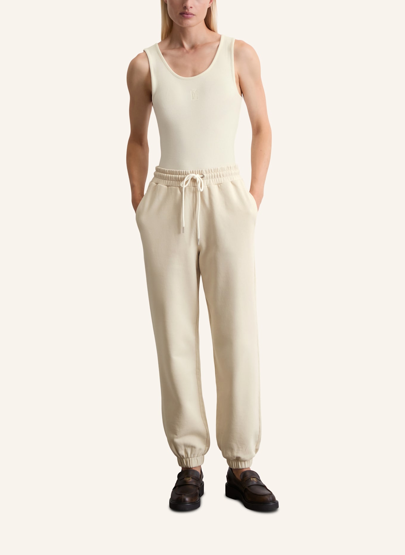 Marc O'Polo Sweatpants: BEIGE