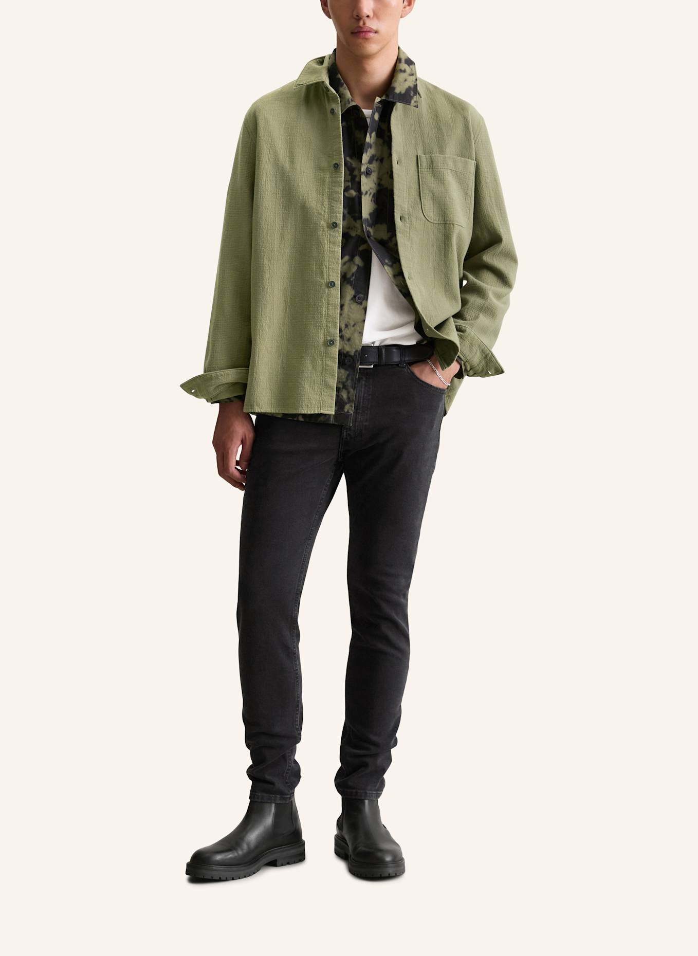 Marc O'Polo DENIM Hemd: DUNKELGRÜN