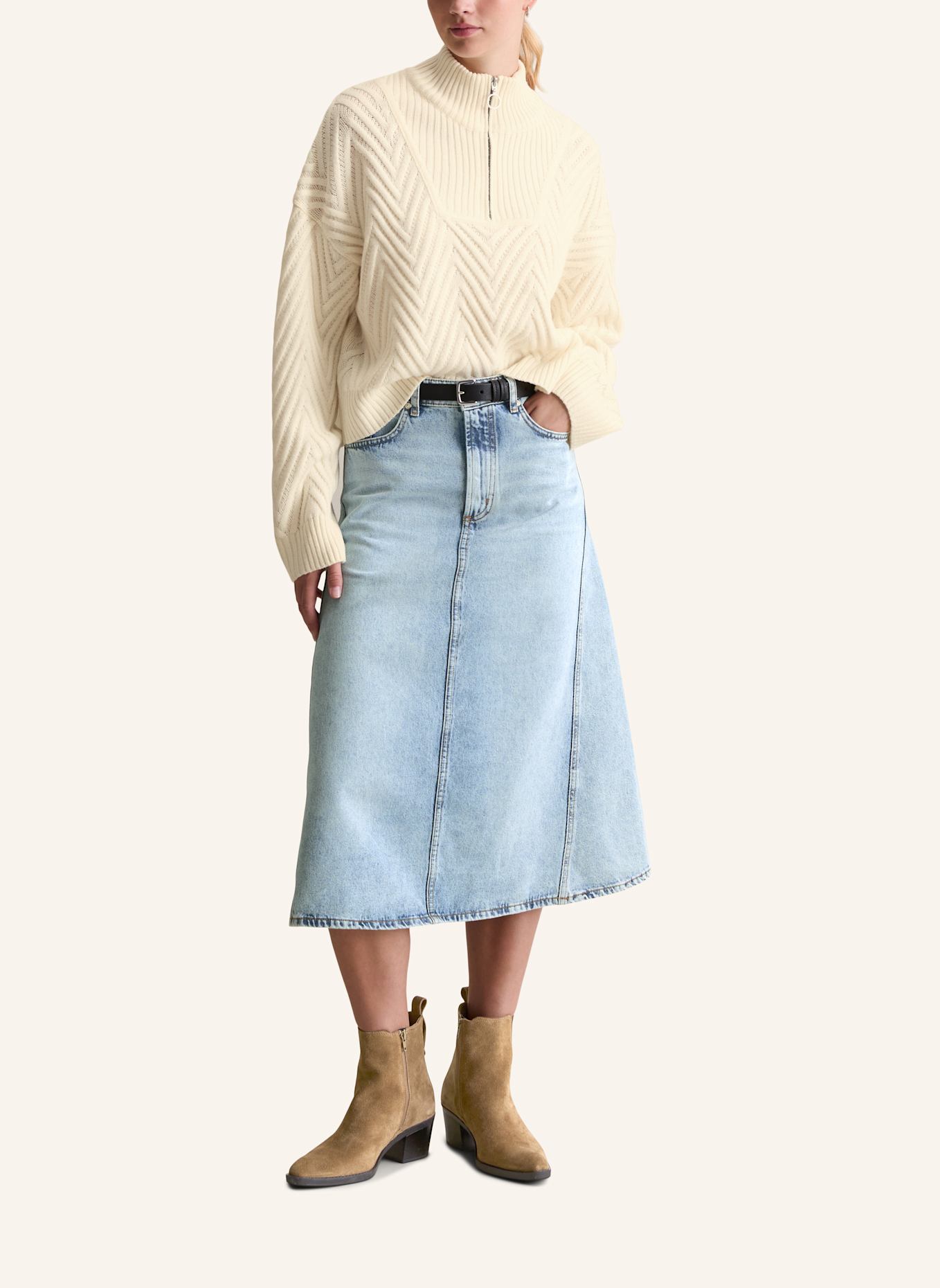 Marc O'Polo DENIM Troyer: ECRU