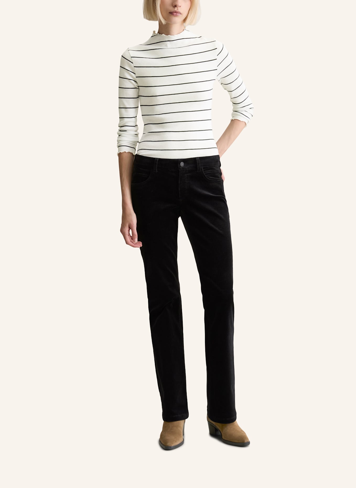 Marc O'Polo DENIM Cordhose: SCHWARZ