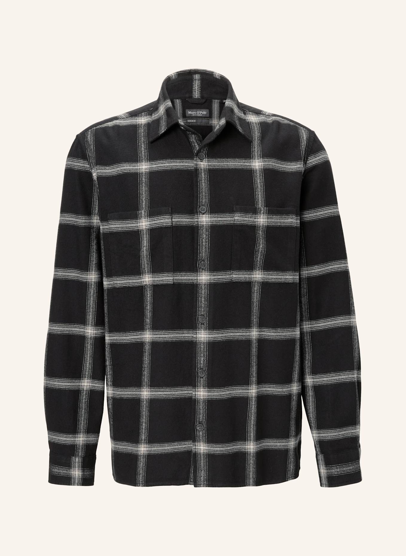 Marc O'Polo Hemd Regular Fit: SCHWARZ