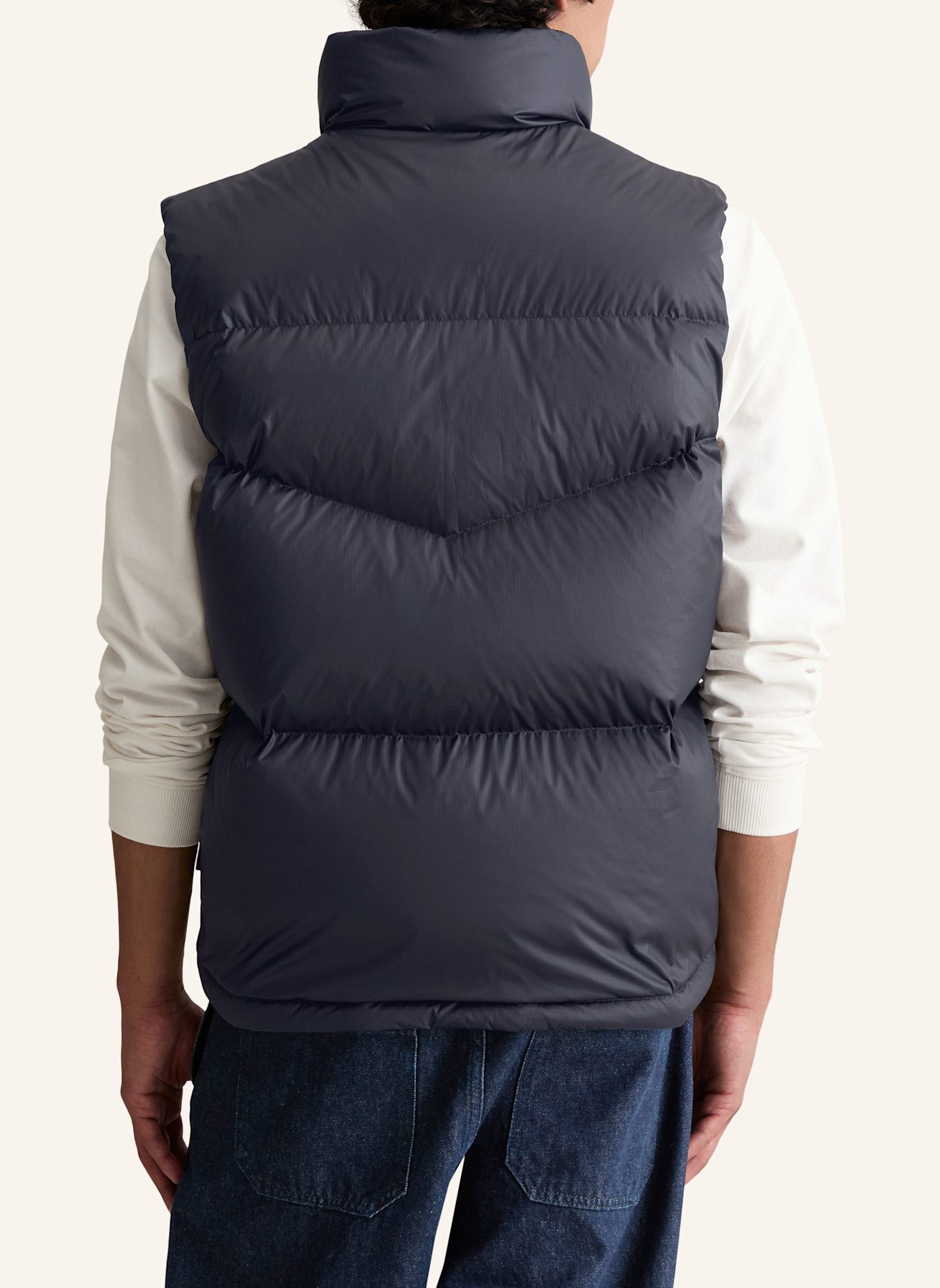 Marc O'Polo DENIM Daunenweste: DUNKELBLAU