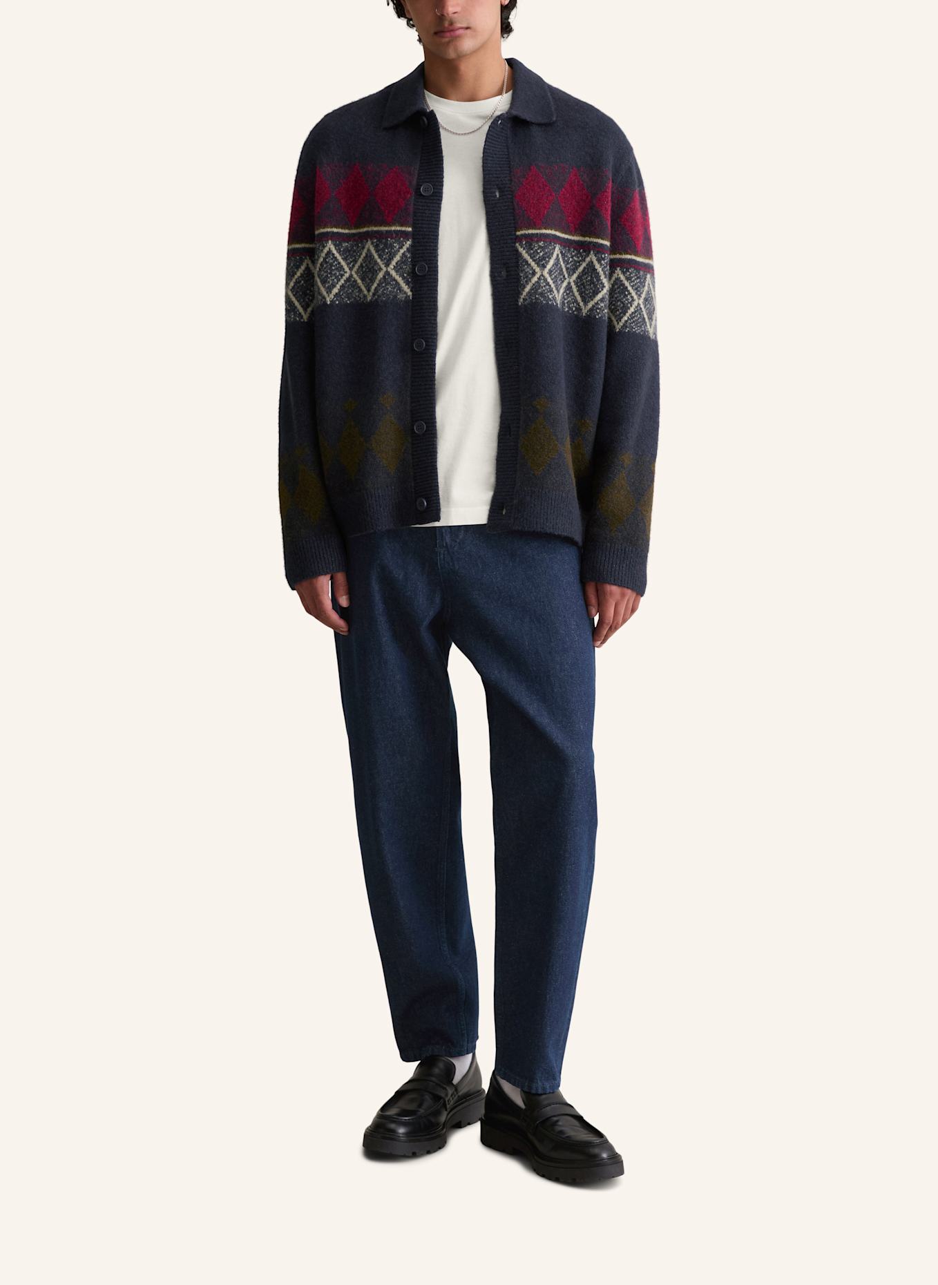 Marc O'Polo DENIM Strickjacke: DUNKELBLAU