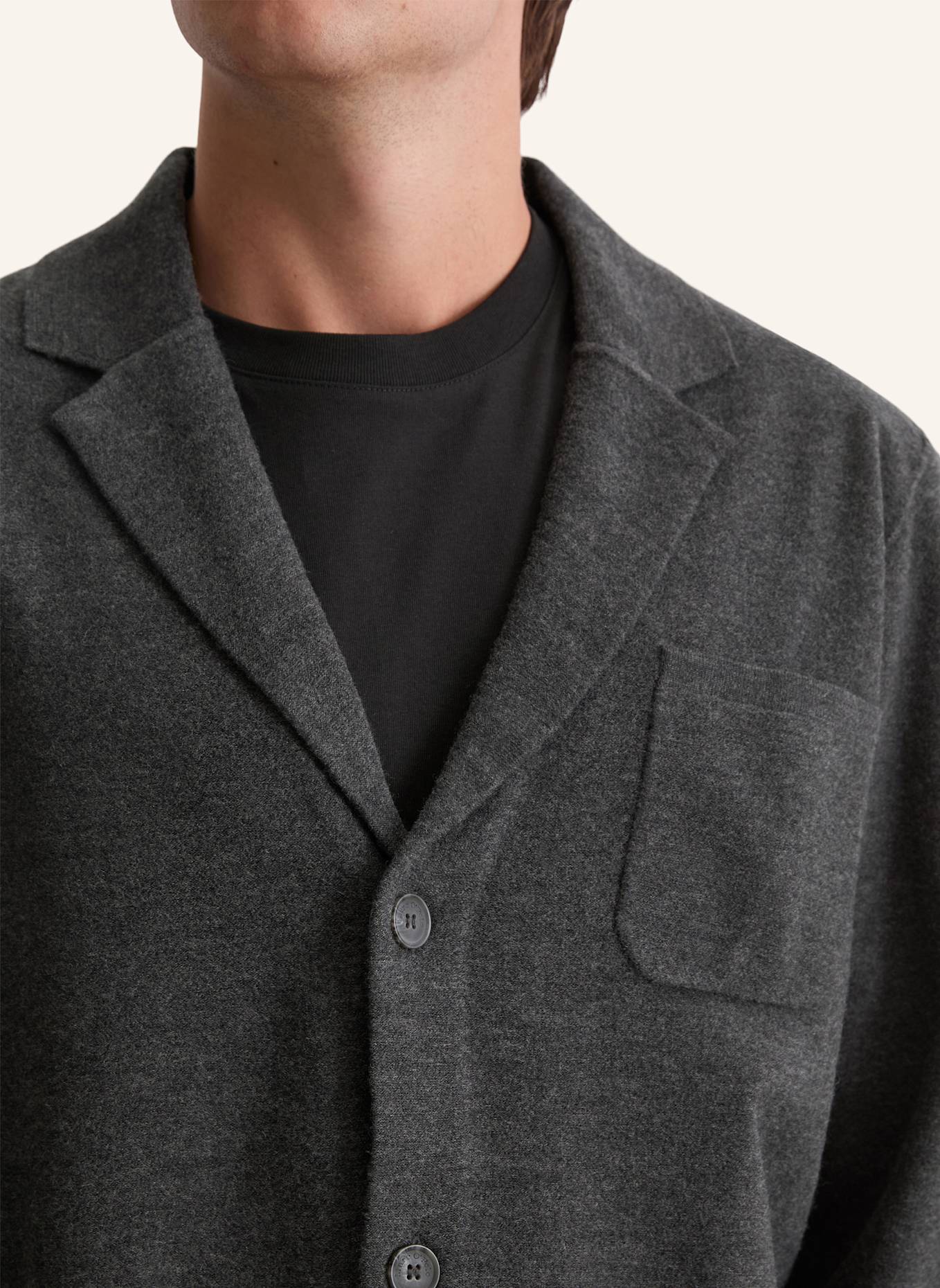 Marc O'Polo Wollsakko: DUNKELGRAU