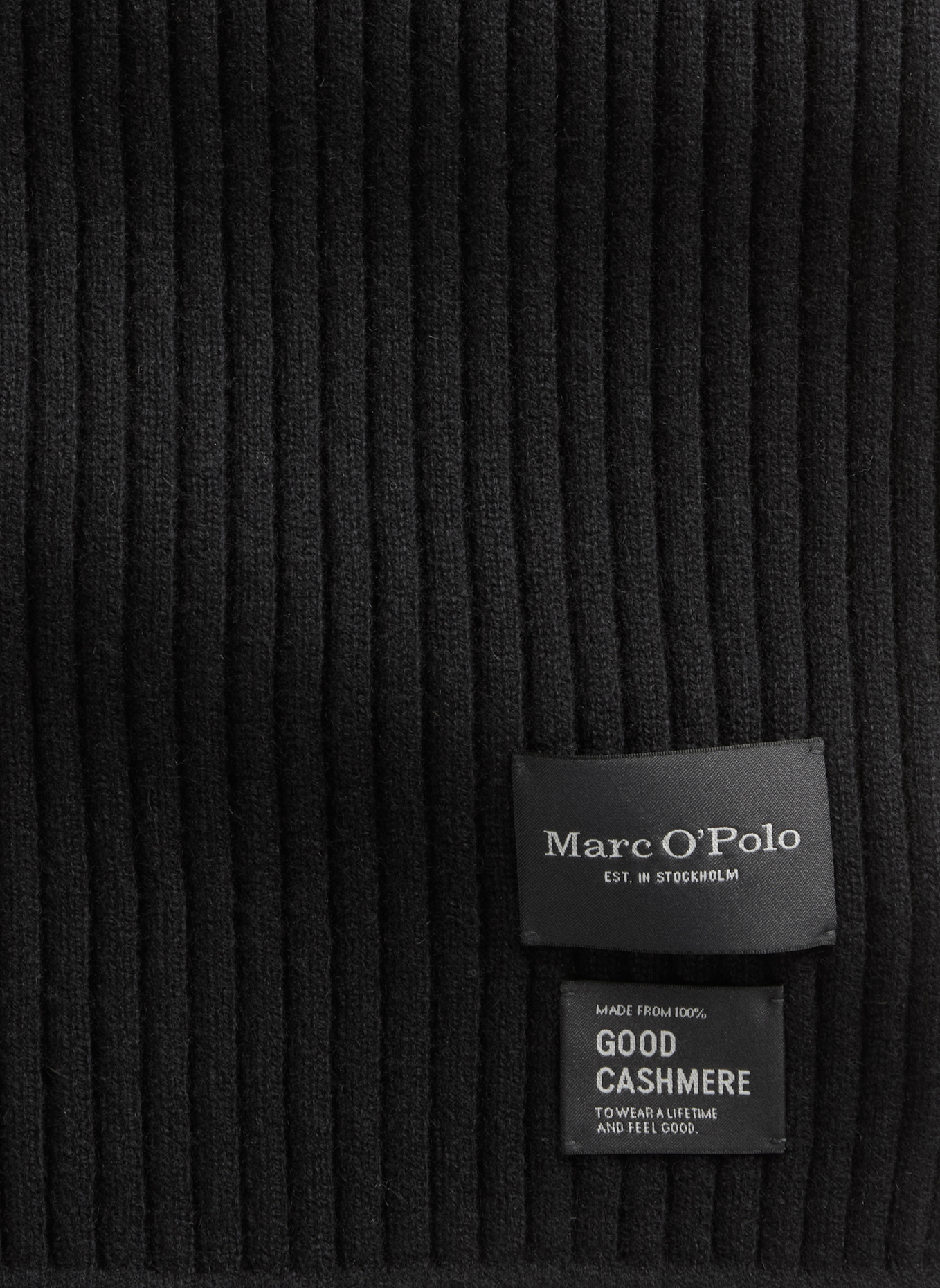 Marc O'Polo Strickschal: SCHWARZ