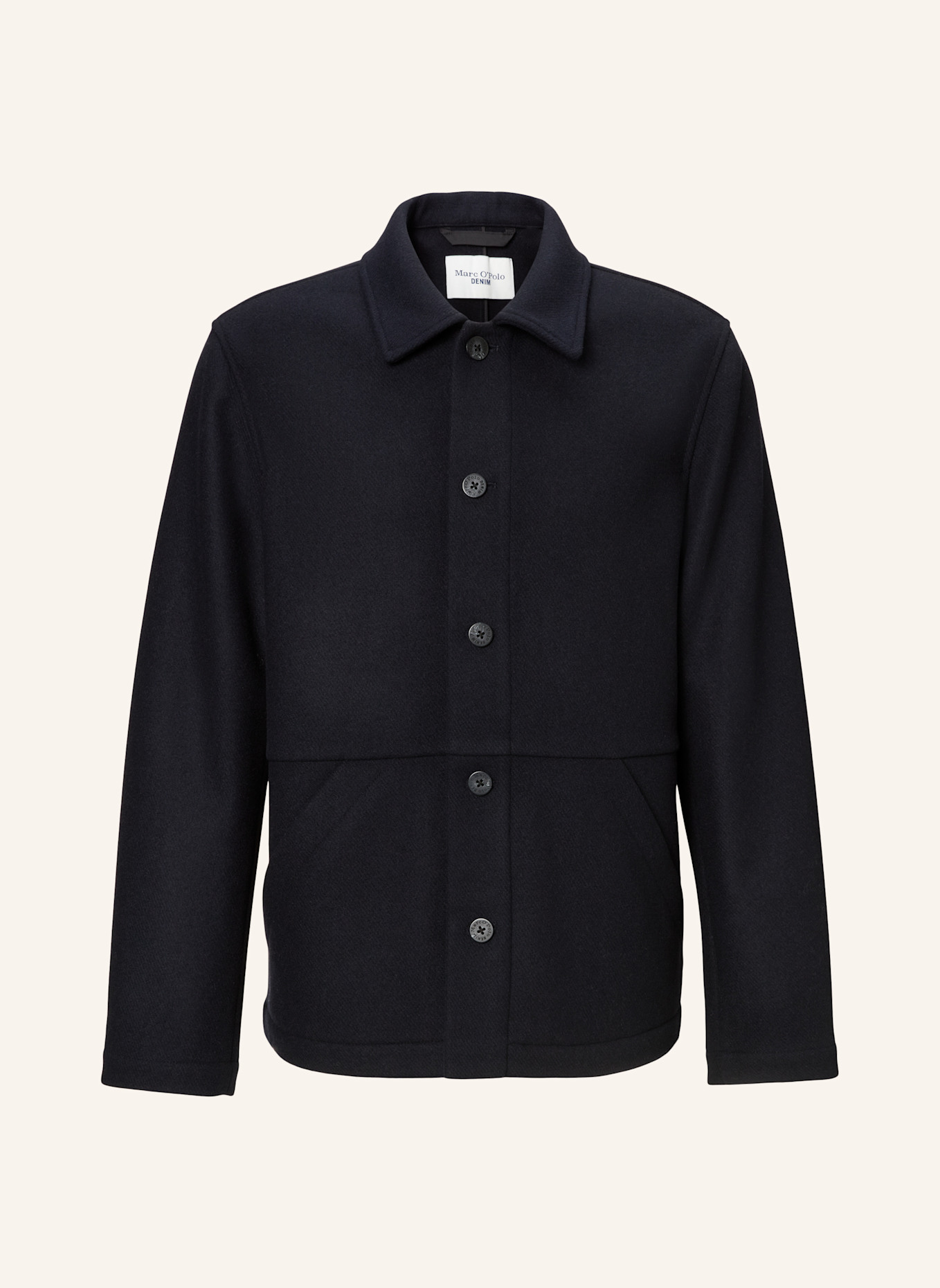 Marc O'Polo DENIM Wollemischjacke: DUNKELBLAU