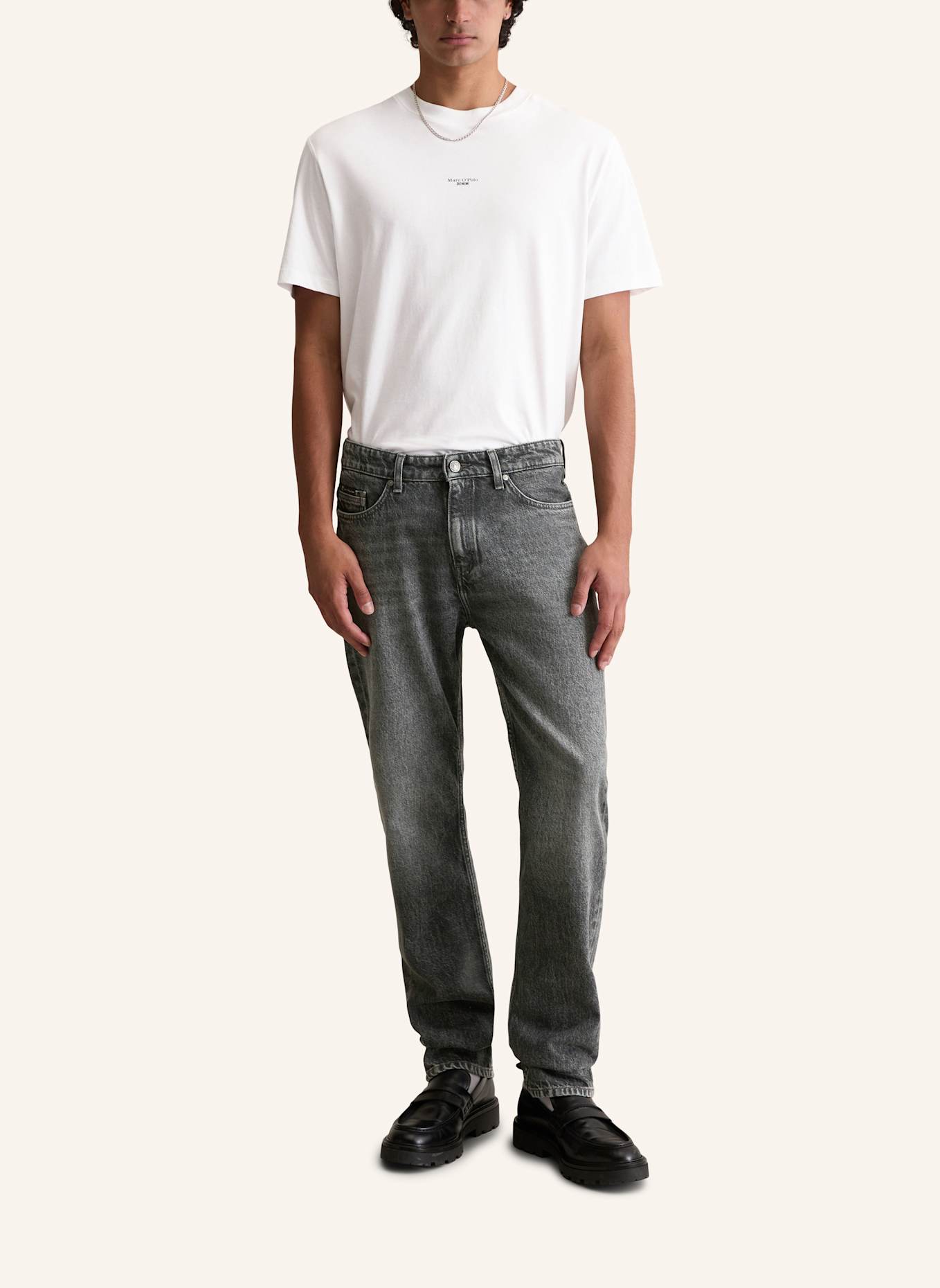 Marc O'Polo DENIM Jeans Model Sverre straight: GRAU