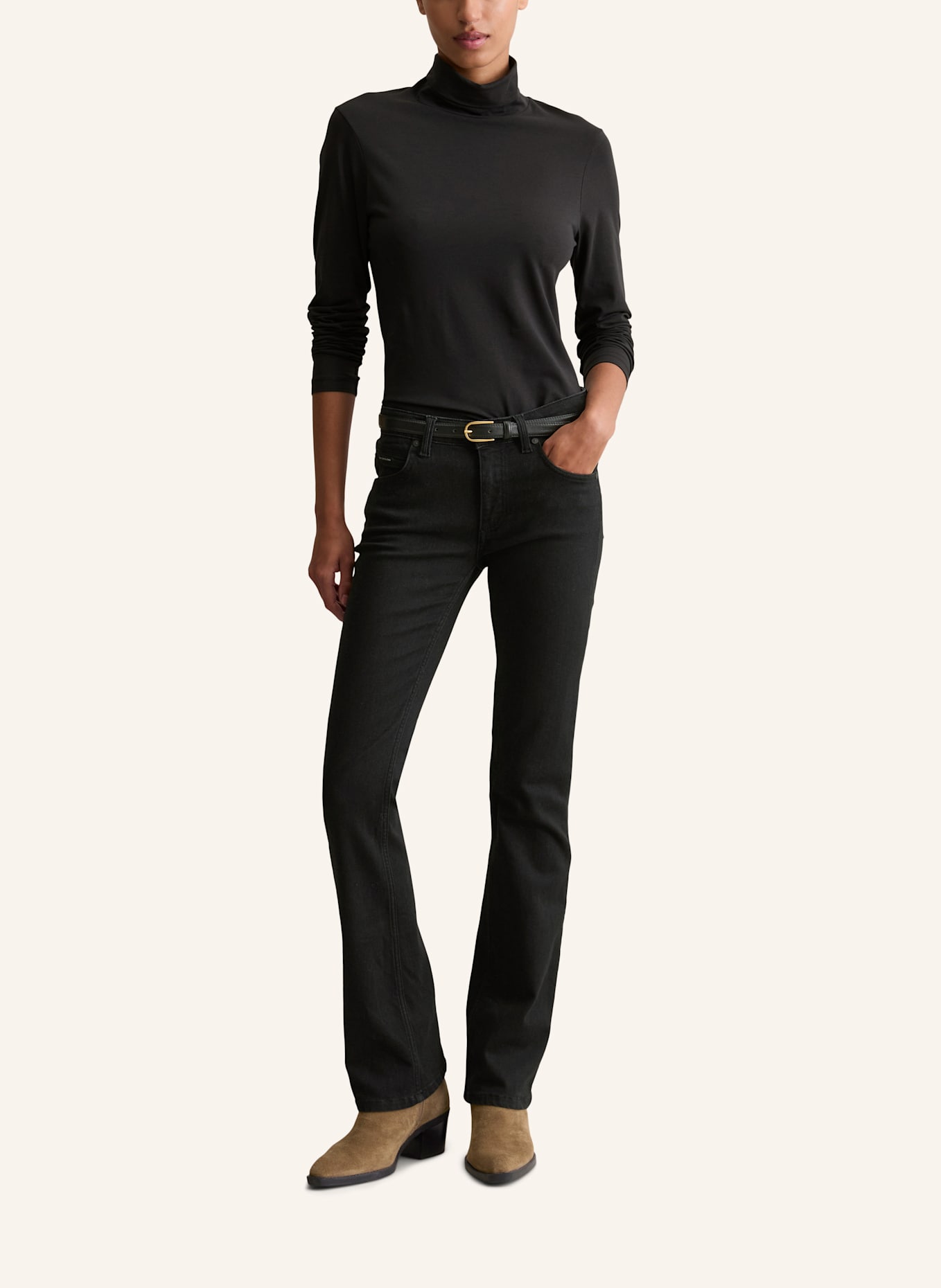 Marc O'Polo DENIM Jeans Model Nella bootcut: SCHWARZ