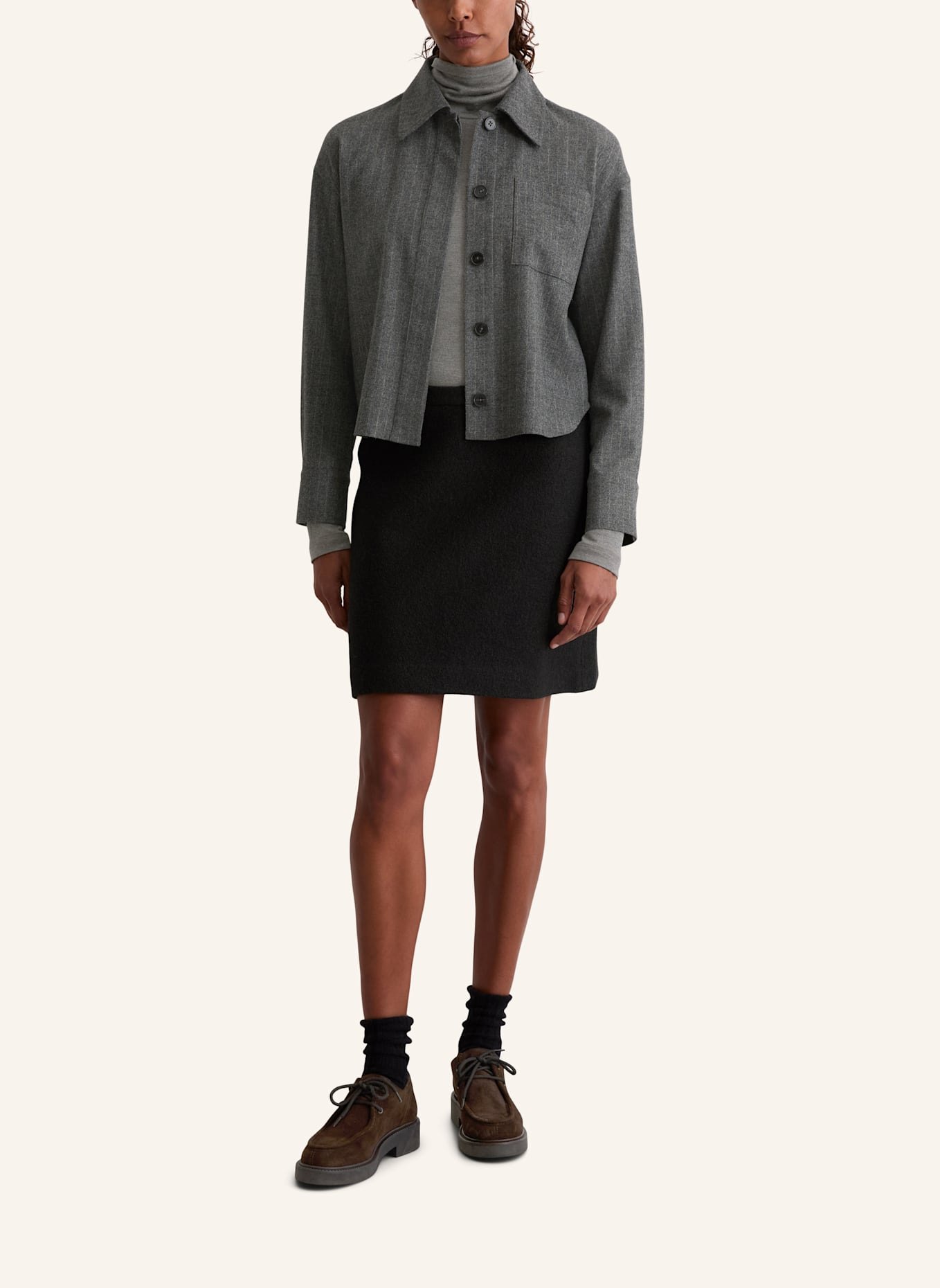 Marc O'Polo Bouclé-Rock: SCHWARZ