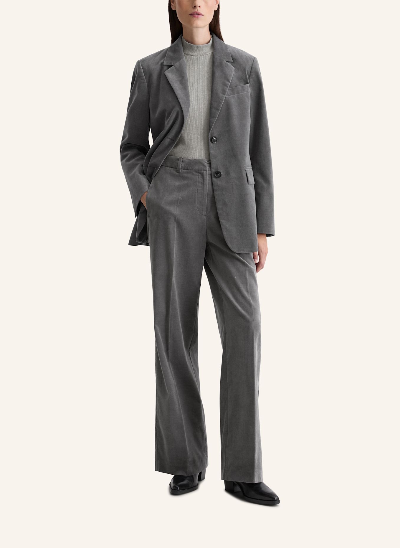 Marc O'Polo Samtblazer: DUNKELGRAU