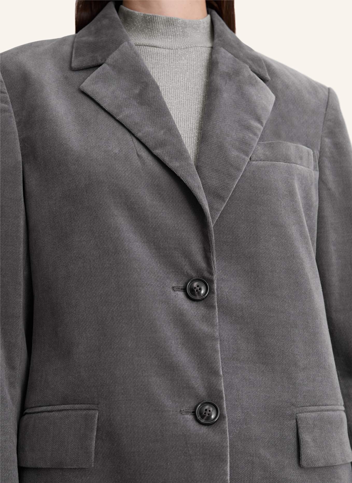 Marc O'Polo Samtblazer: DUNKELGRAU