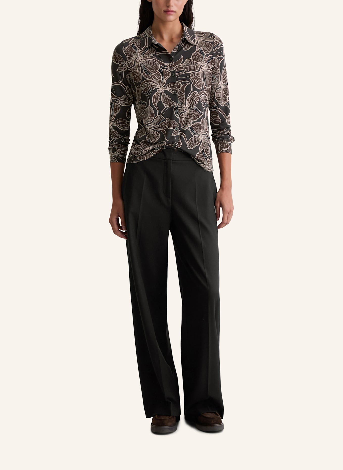 Marc O'Polo Jerseybluse: GRAU