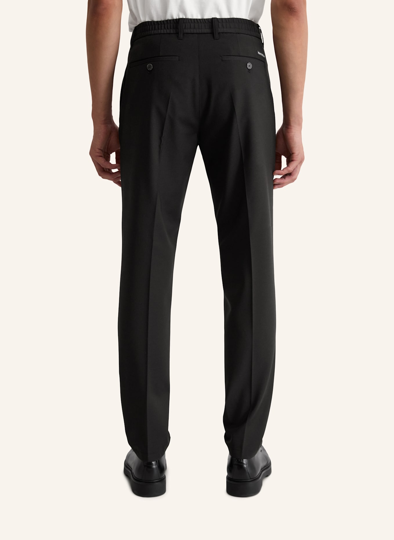 Marc O'Polo Hose Model Morot Jogger pleats: SCHWARZ