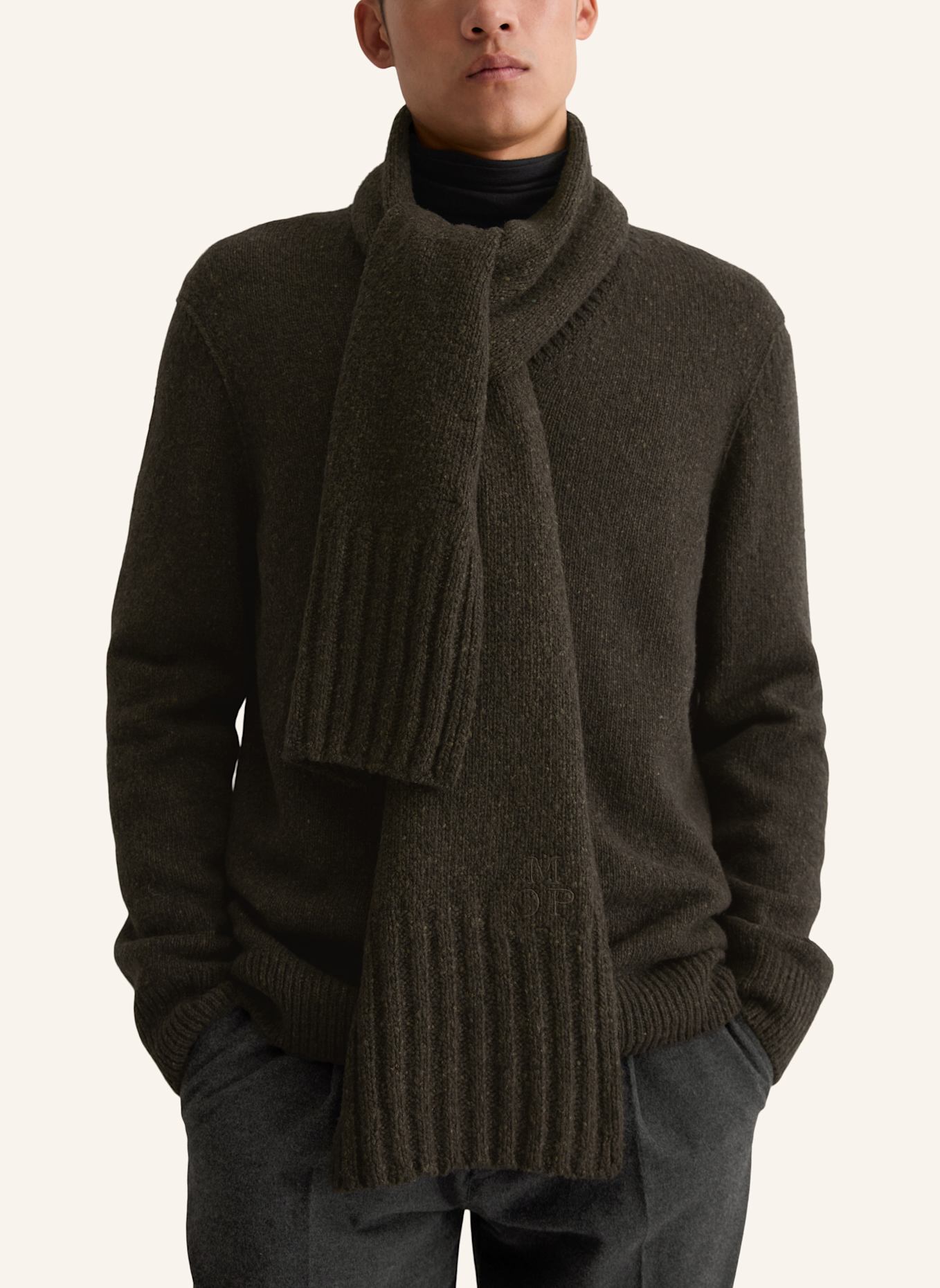 Marc O'Polo Strickschal: DUNKELBRAUN