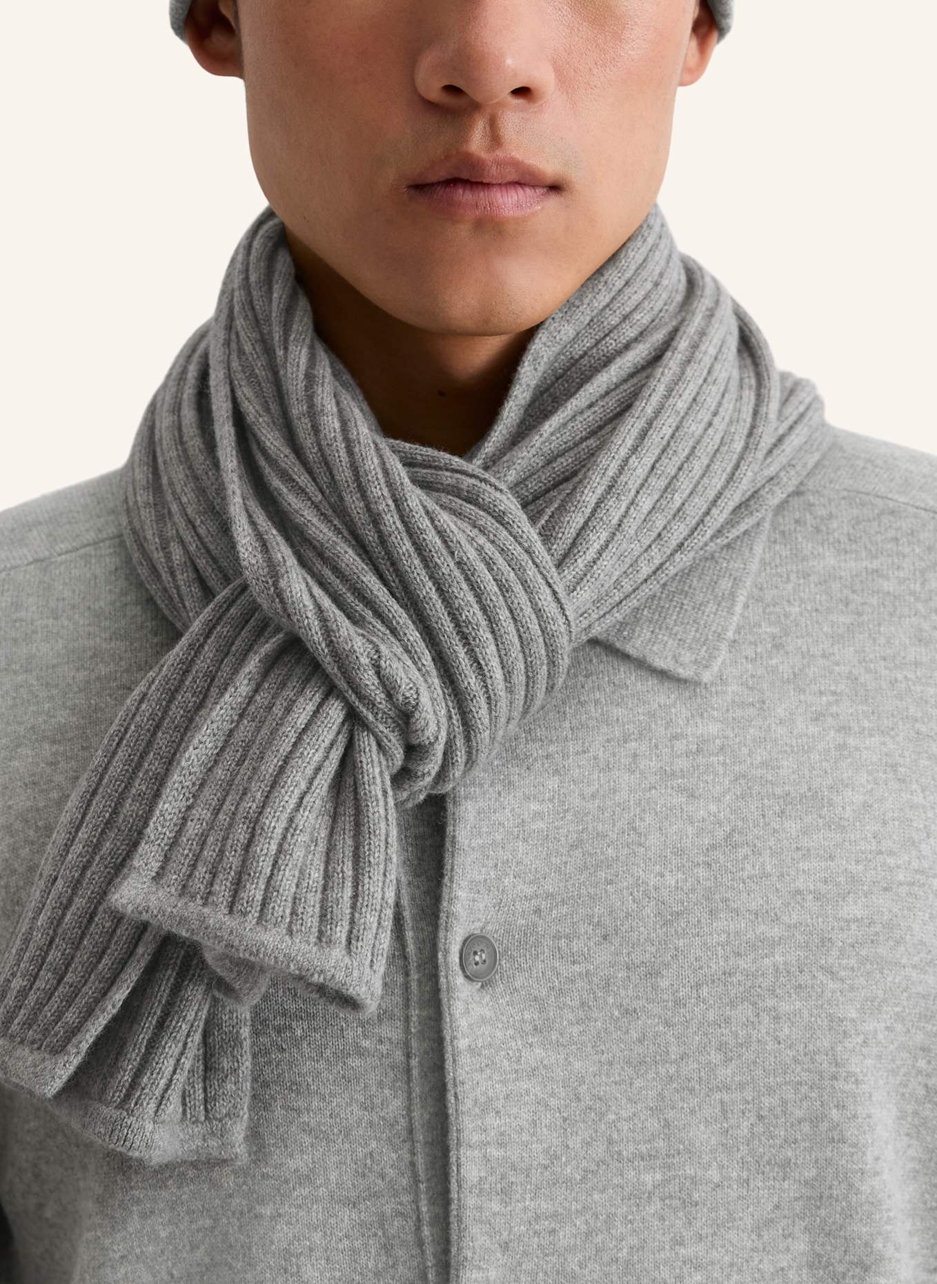 Marc O'Polo Strickschal: HELLGRAU